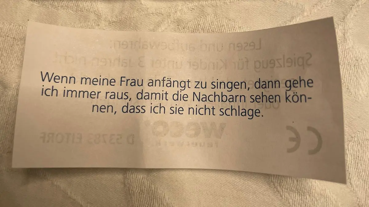 Spruch in Weco Knallbonbons