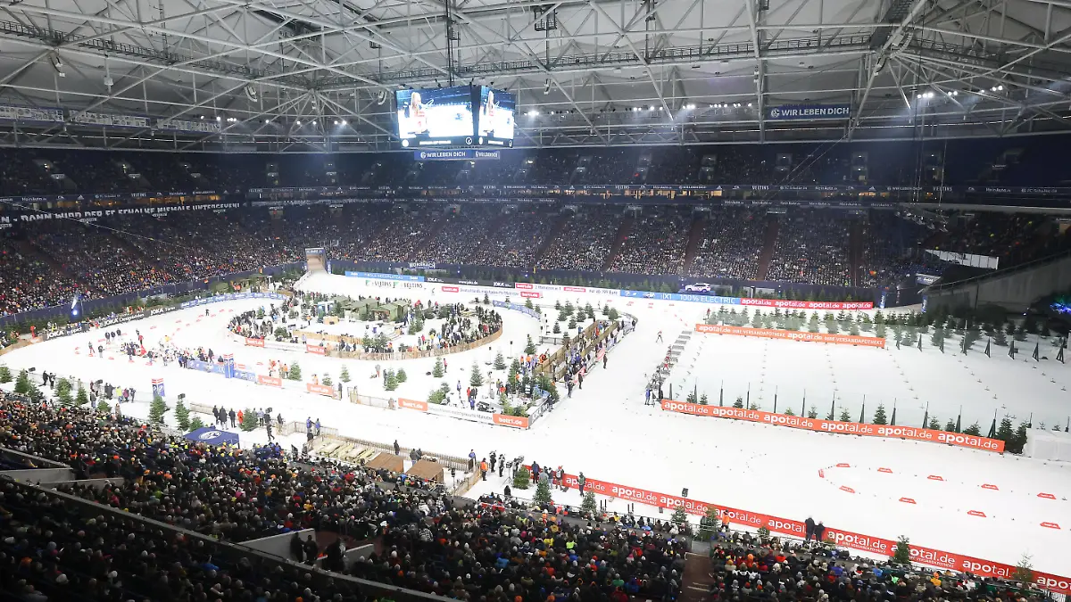 Biathlon World Team Challenge 2022 auf Schalke, 28.12.2022, Biathlon World Team Challenge 2022 auf Schalke, 28.12.2022, Gelsenkirchen *** Biathlon World Team Challenge 2022 on Schalke, 28 12 2022, Biathlon World Team Challenge 2022 on Schalke, 28 12 2022, Gelsenkirchen Copyright: xJoergxNiebergall/Eibner-Pressefox EER - JNL