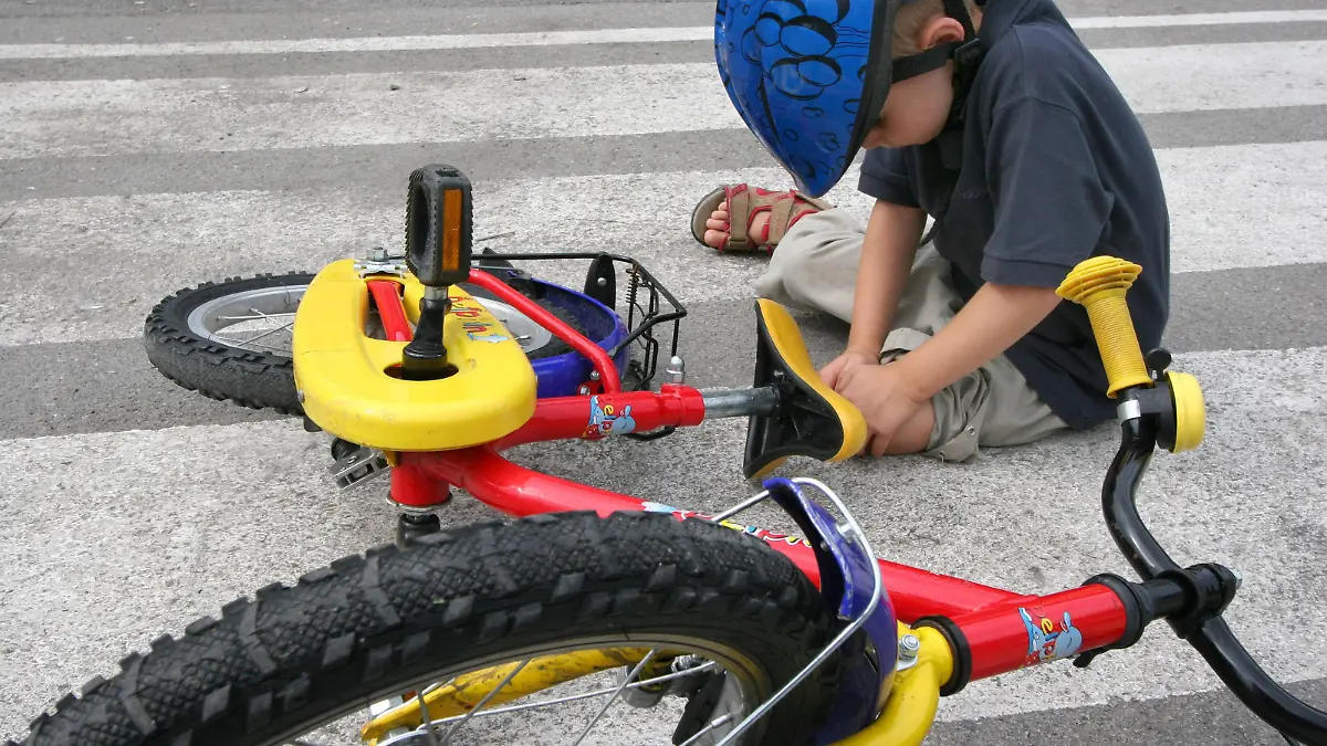 Sturz mit dem Fahrrad