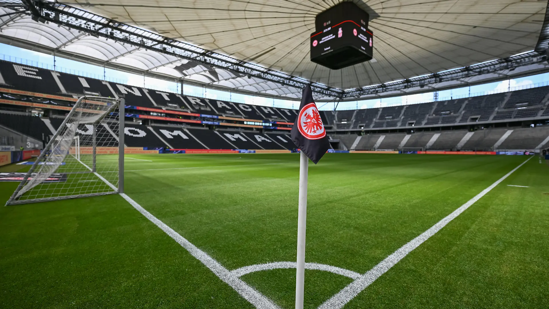 FRANKFURT AM MAIN, GERMANY - AUGUST 05: General view inside the stadium prior to the Eintracht Frankfurt season opening at Deutsche Bank Park on August 05, 2023 in Frankfurt am Main, Germany. (Photo by Christian Kaspar-Bartke/Getty Images)