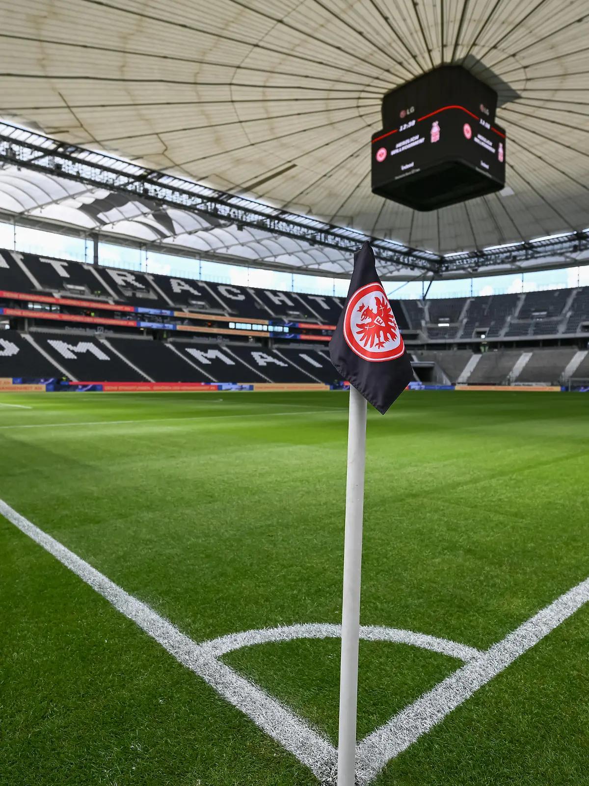 FRANKFURT AM MAIN, GERMANY - AUGUST 05: General view inside the stadium prior to the Eintracht Frankfurt season opening at Deutsche Bank Park on August 05, 2023 in Frankfurt am Main, Germany. (Photo by Christian Kaspar-Bartke/Getty Images)