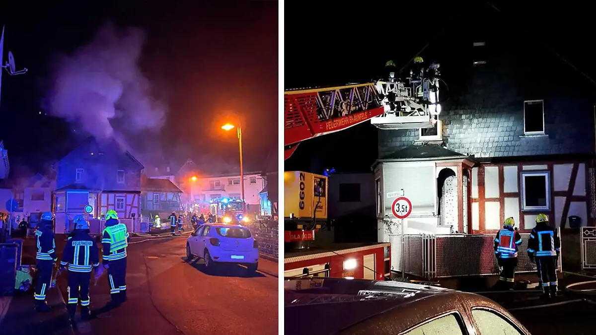 Wohnhausbrand in Biskirchen