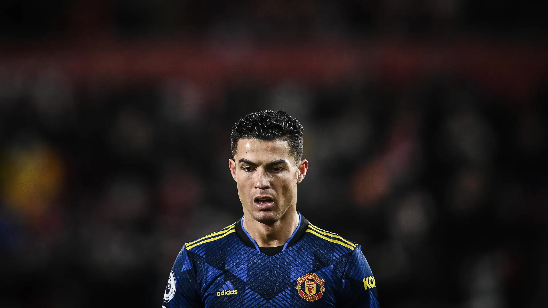 Sport Bilder des Tages Premier League Brentford v Manchester United, ManU Cristiano Ronaldo 7 of Manchester United during the game Copyright: xCraigxThomas/NewsxImagesx