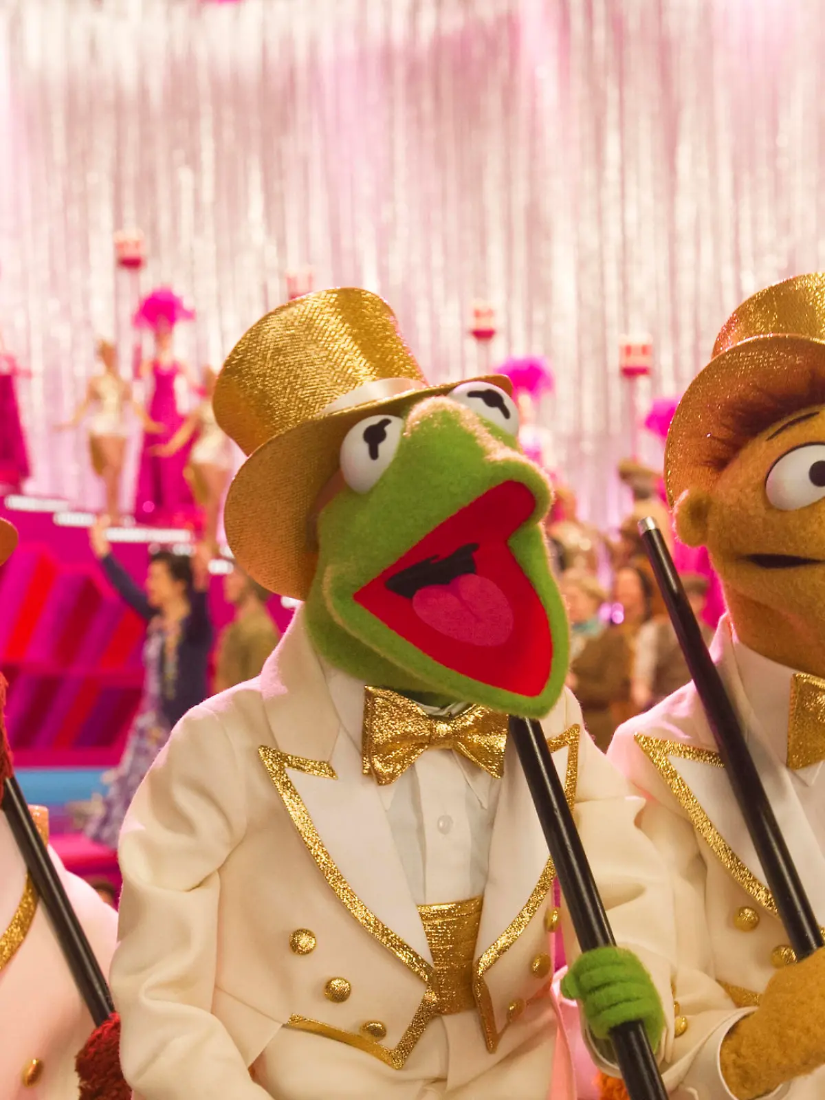 Disney's "MUPPETS MOST WANTED" - (L-R) SCOOTER, ROWLF, KERMIT, WALTER, FOZZIE and GONZO. Â©2013 Disney Enterprises, Inc. All Rights Reserved. Photo by: Jay Maidment