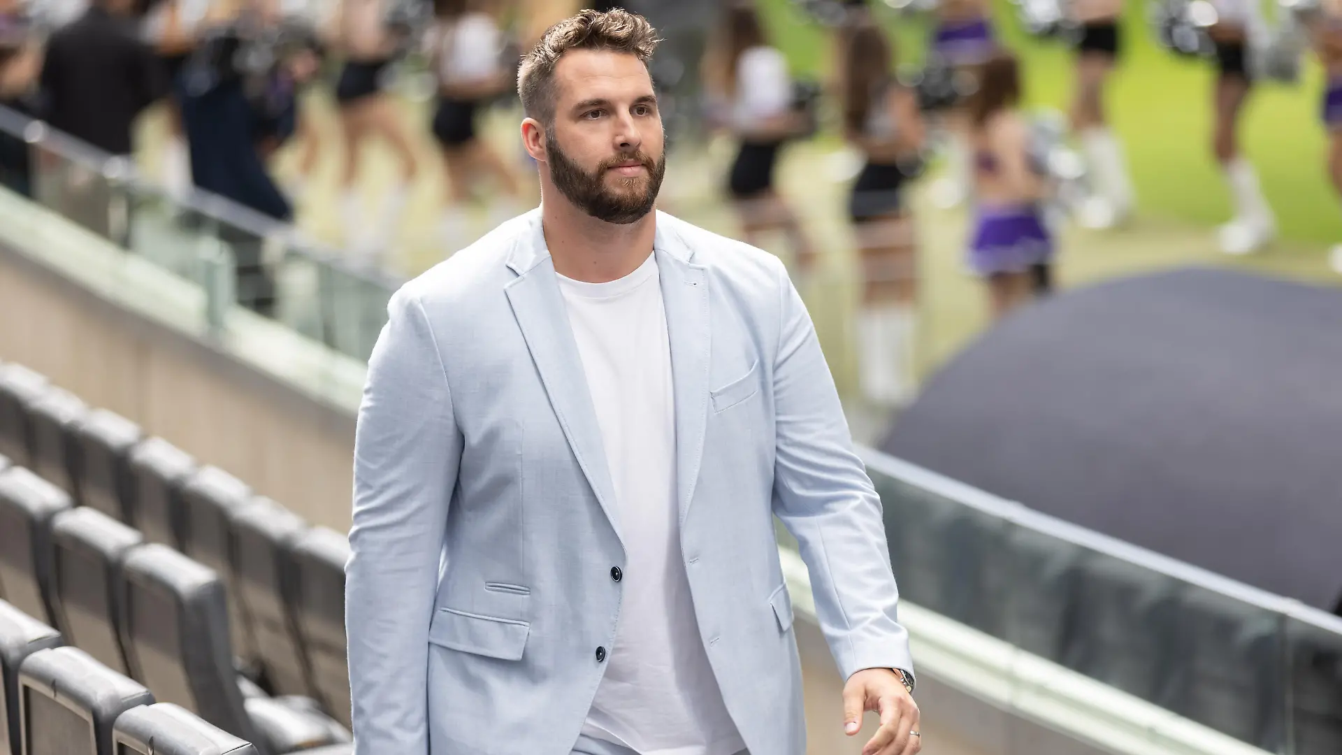 TV-Experte und ehemaliger NFL-Spieler Björn Werner kommt zur Präsentation. Der neue Rechte-Inhaber RTL hat sein TV-Team und seine Planungen für die kommende NFL-Saison vorgestellt.