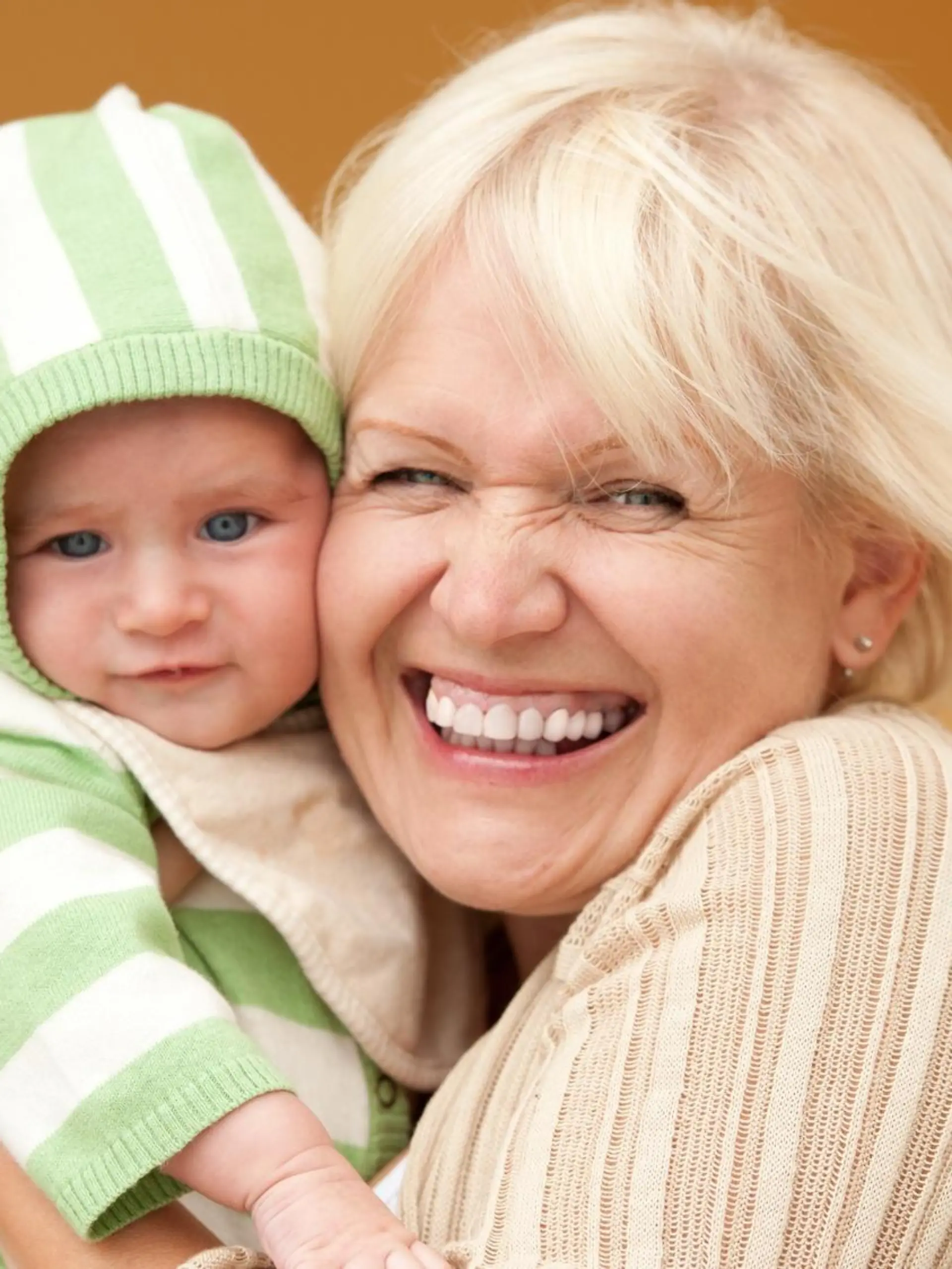 Happy grandmother with her grandchild