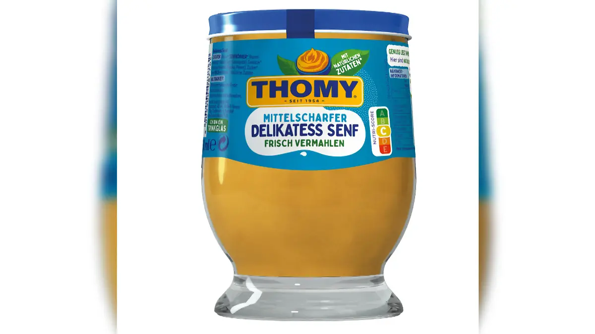 Zur Thomy: Altes Senf-Trinkglas von Thomy