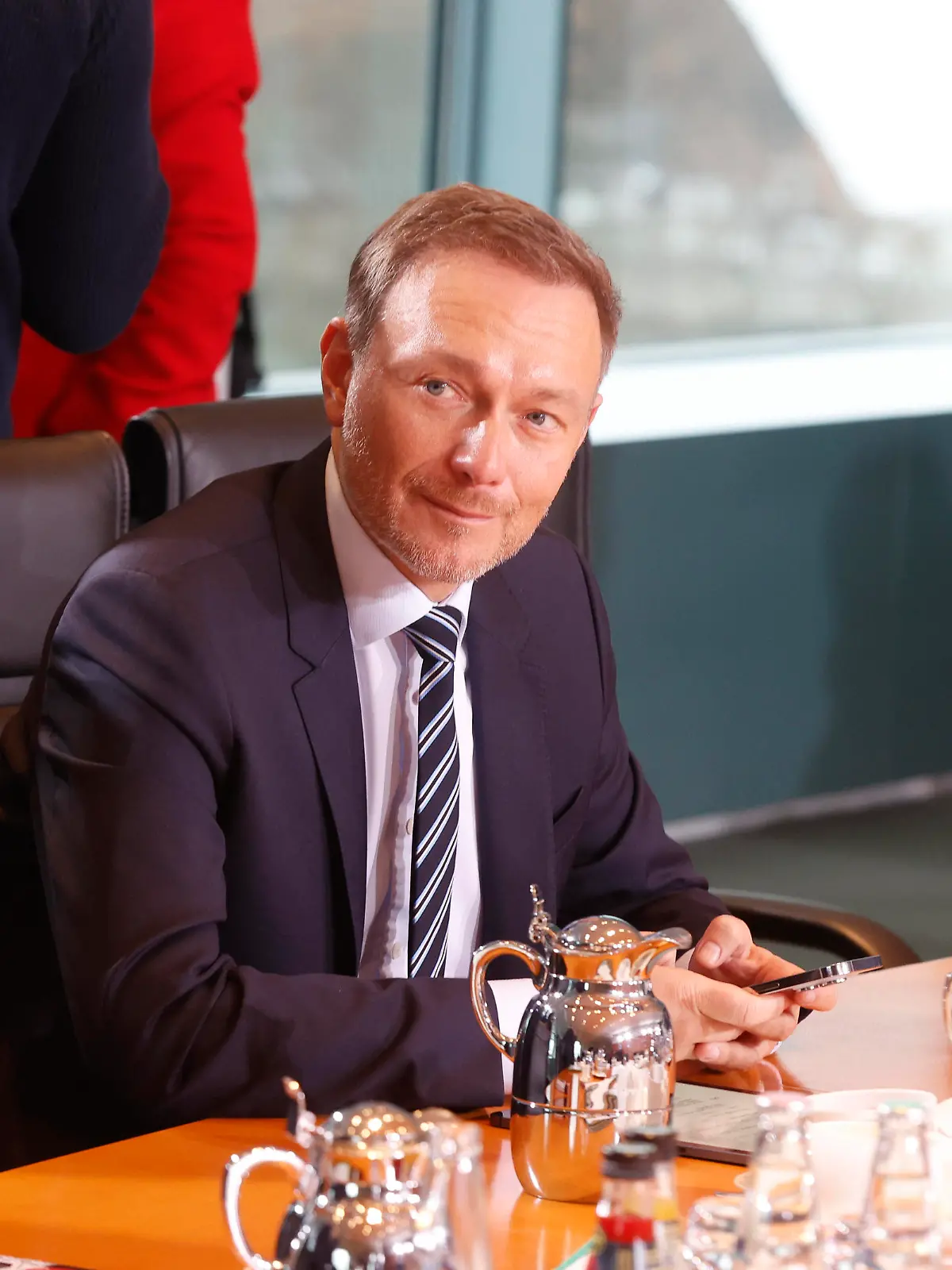  Kabinettssitzung Berlin, 07.12.2022 - Bundesfinanzminister Christian Lindner zu Beginn der Kabinettssitzung im Kanzleramt Berlin Berlin Deutschland *** Cabinet meeting Berlin, 07 12 2022 Federal Minister of Finance Christian Lindner at the beginning of the cabinet meeting in the Chancellery Berlin Berlin Germany