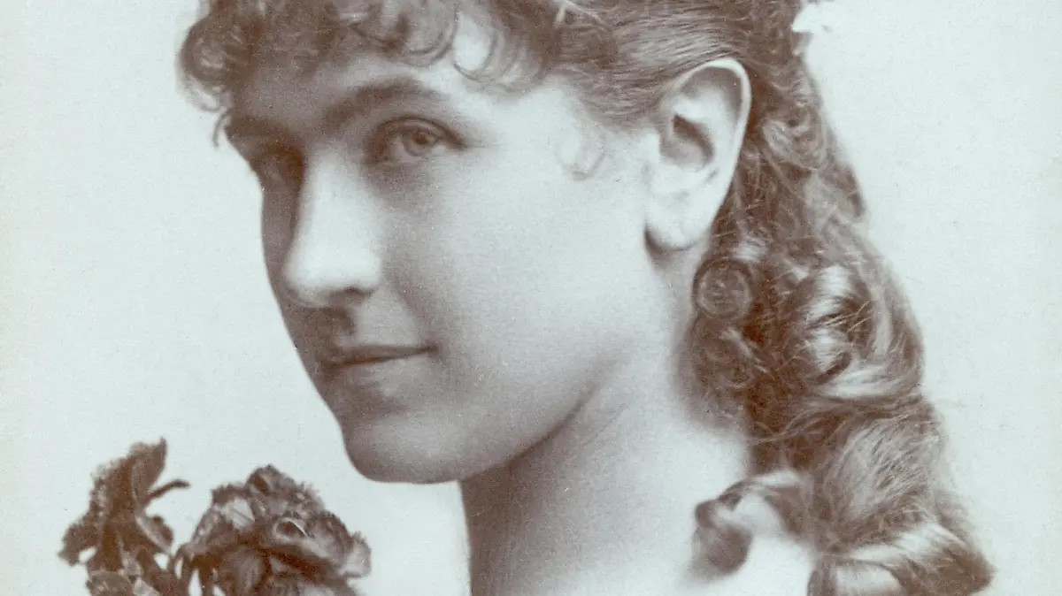 Katharina Schratt, österreichische Schauspielerin. Photographie. Um 1890 Handschriftensammlung der Wiener Stadt- und Landesbibliothek