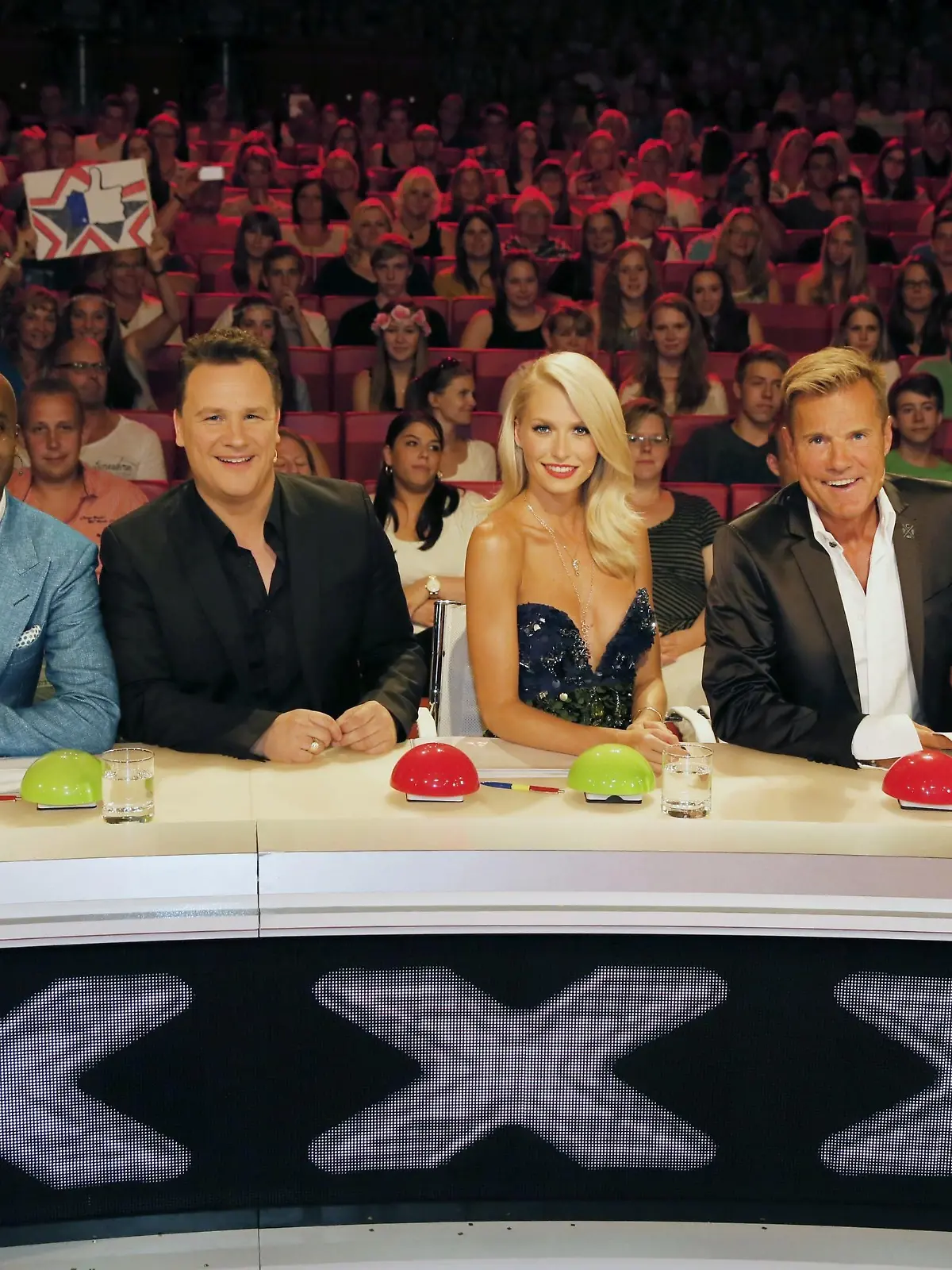 "Das Supertalent"-Jury: (v.l.) Bruce Darnell, Guido Maria Kretschmer, Lena Gercke und Dieter Bohlen.