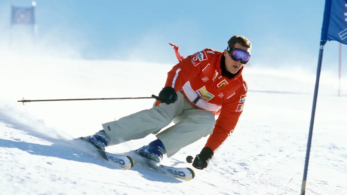 Michael Schumacher Deutschland / Ferrari beim Wintersport