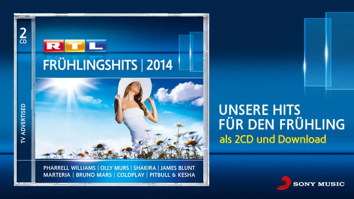 Mit der prickelnden Songmischung auf RTL Frühlingshits 2014 kommt gute Laune automatisch auf.