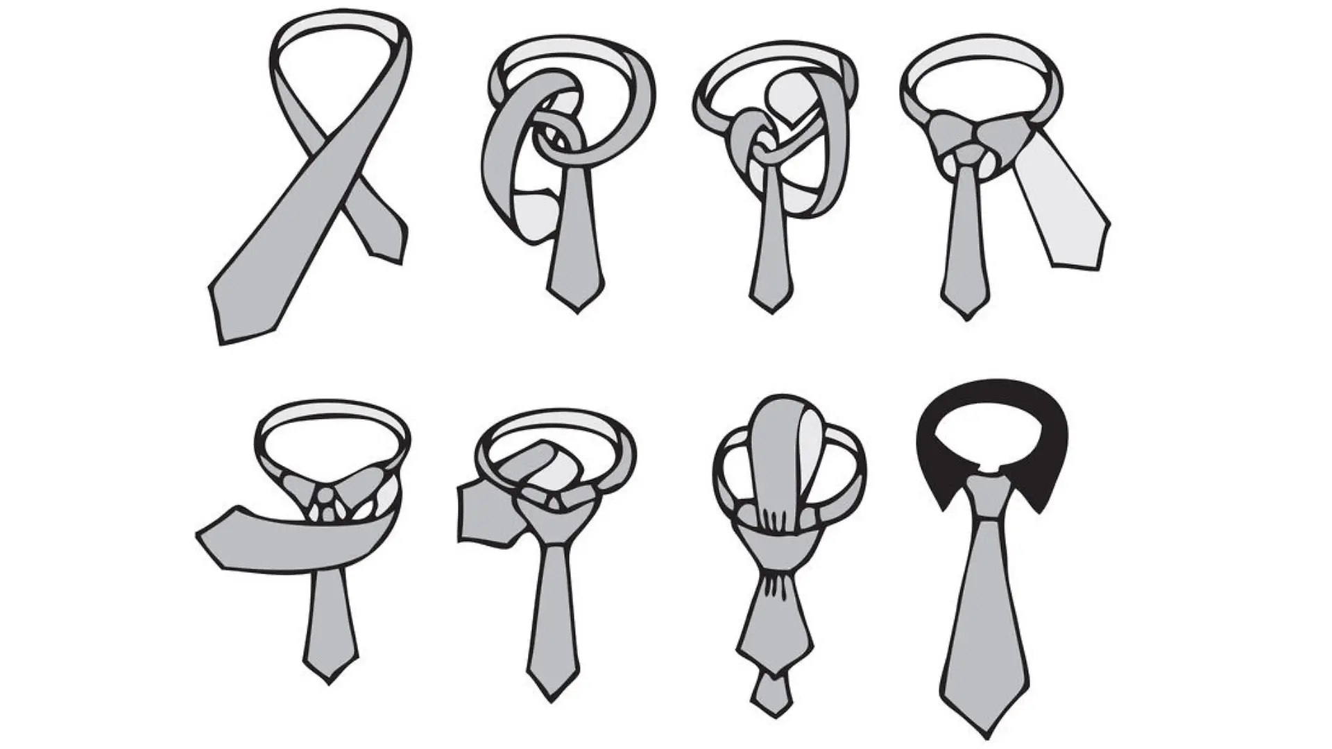Krawatte binden - der Windsor-Knoten