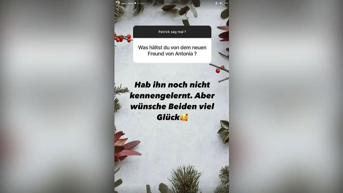 Patrick Romer steht in seiner Instagram-Fragerunde Rede und Antwort.