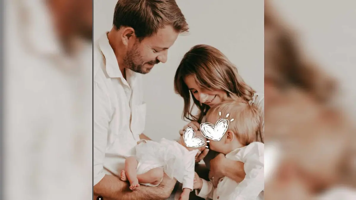 Gerald und Anna Heiser mit ihren beiden Kindern