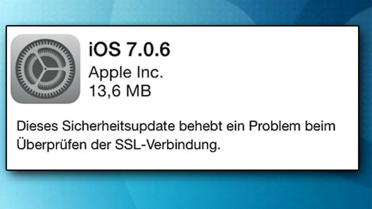 Dieses Update können Sie auf Ihrem Gerät installieren, um die Sicherheitslücke zu schließen.
