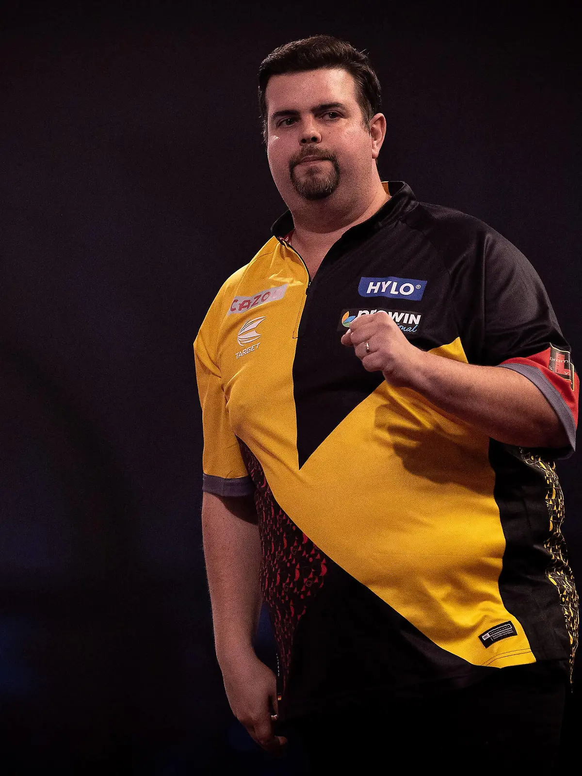  Darts PDC World Darts Championship Gabriel Clemens Germany reacts, celebrates, in his in his Third Round Match against Jim Williams Wales not in picture during the PDC World Darts Championship 2022 at Alexandra Palace, London, United Kingdom on 27 December 2022. London Alexandra Palace London United Kingdom Editorial use only PUBLICATIONxNOTxINxUK , Copyright: xIanxStephenx PSI-16517-0106