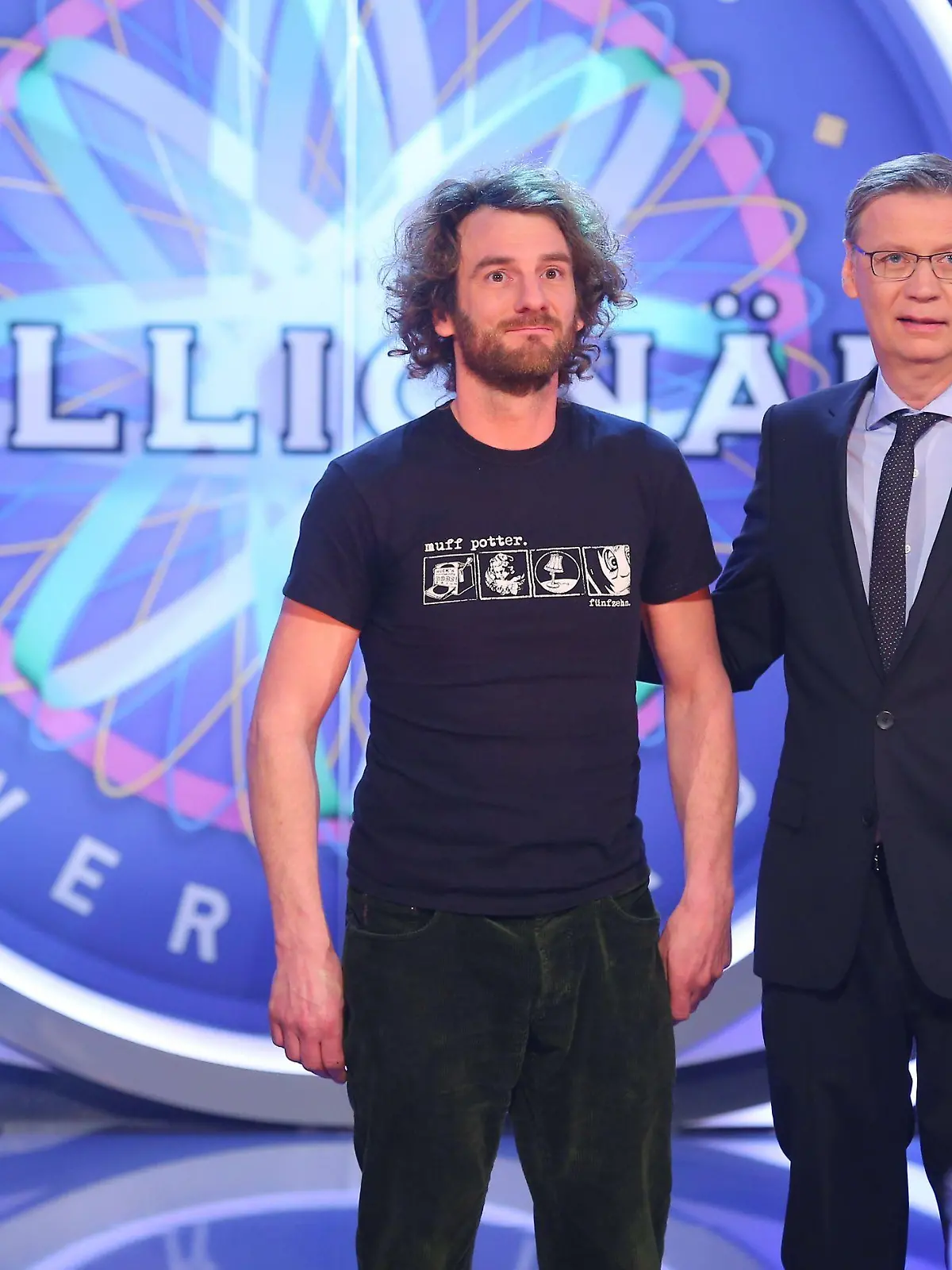 Günther Jauch mit Thorsten Brameier aus Münster