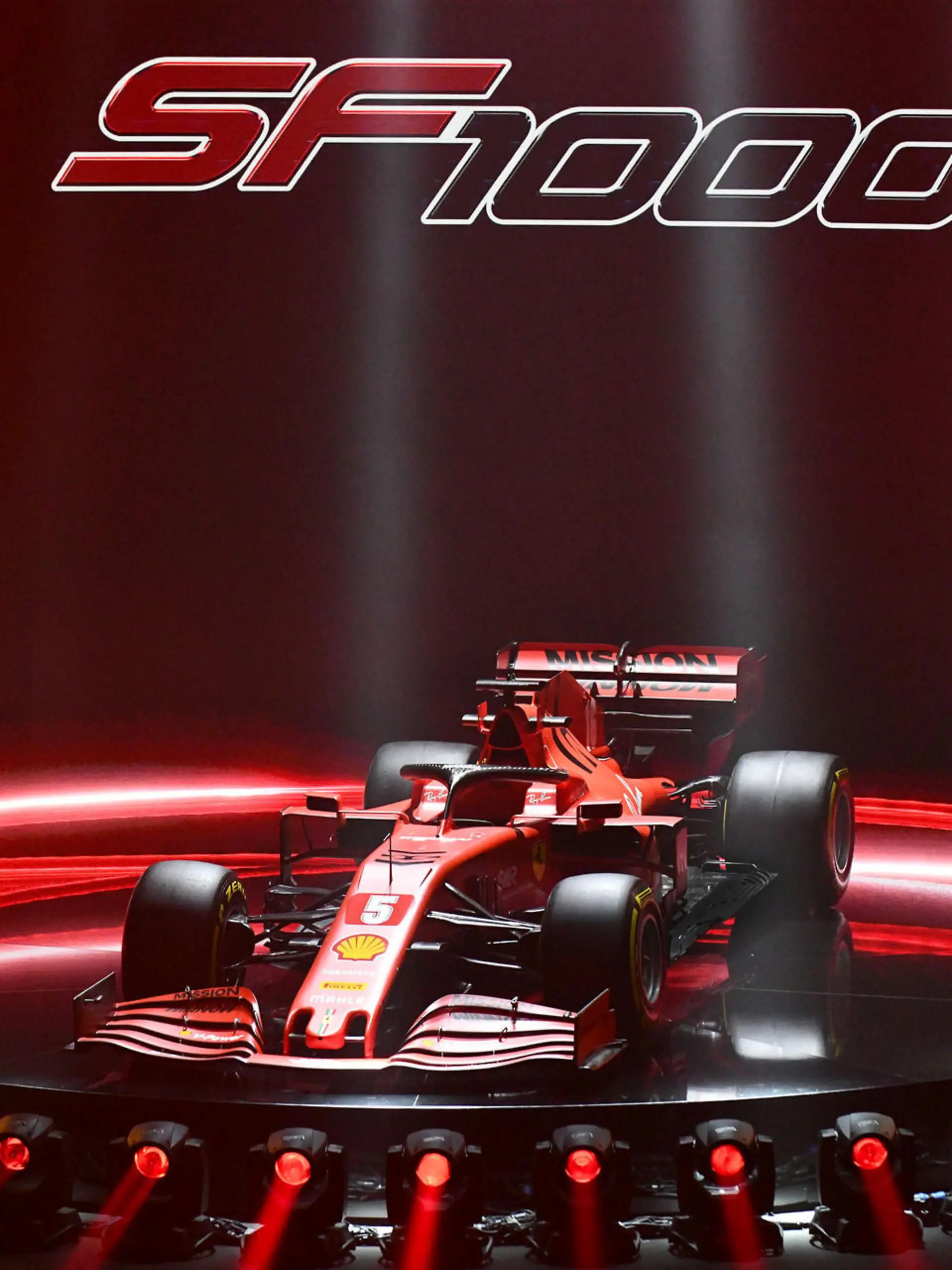 Ferrari unveil the new Formula One race car SF1000 during the presentation at the Romolo Valli Municipal Theatre in Reggio Emilia, Italy, February 11, 2020. Ferrari Press Office/Handout via REUTERS ATTENTION EDITORS - THIS IMAGE HAS BEEN SUPPLIED BY A THIRD PARTY. NO RESALES. NO ARCHIVES
