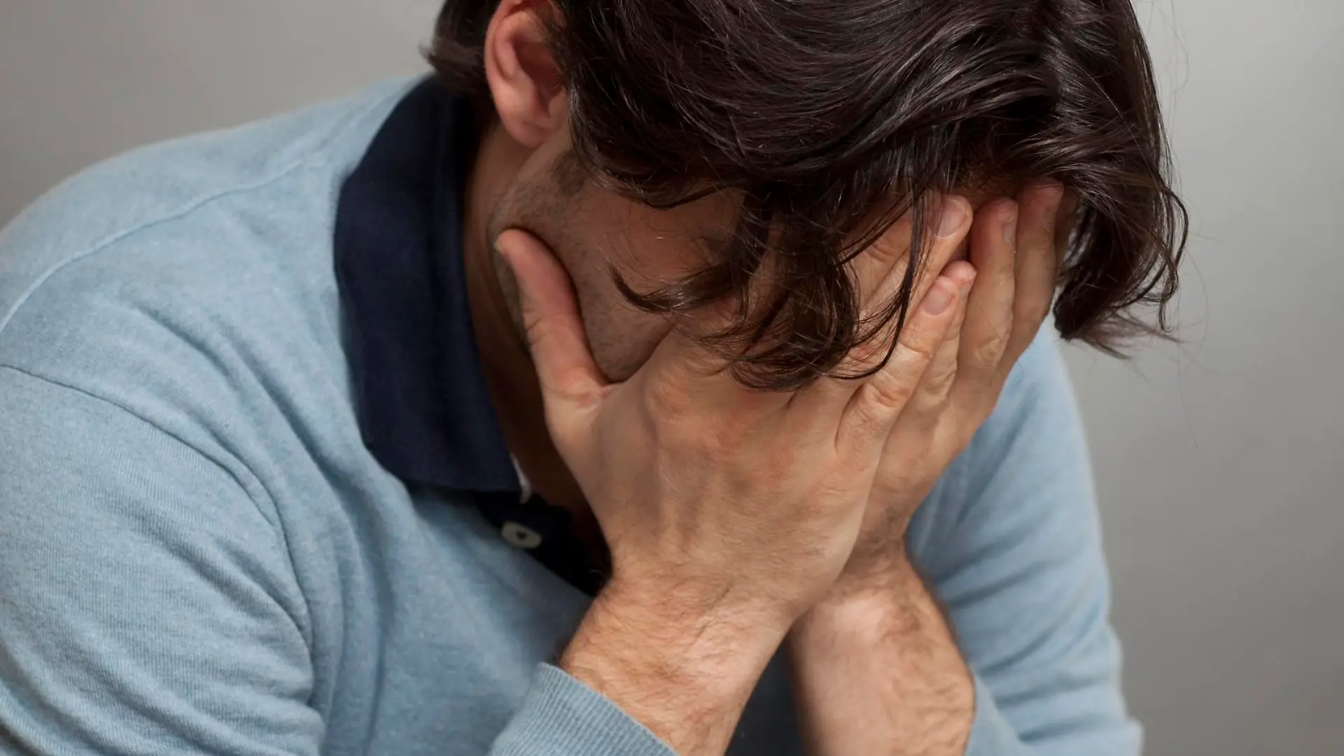 Mann mit Depression
