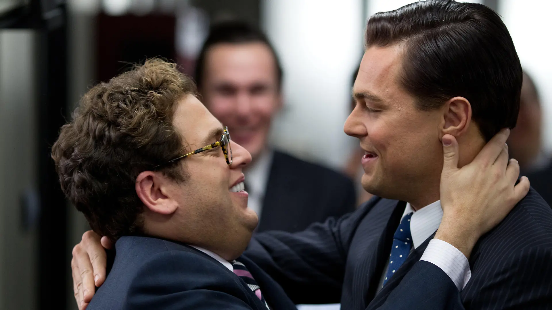 Left to right: Jonah Hill plays Danny and Leonardo DiCaprio plays Jordan Belfort in THE WOLF OF WALL STREET, from Paramount Pictures and Red Granite Pictures. 