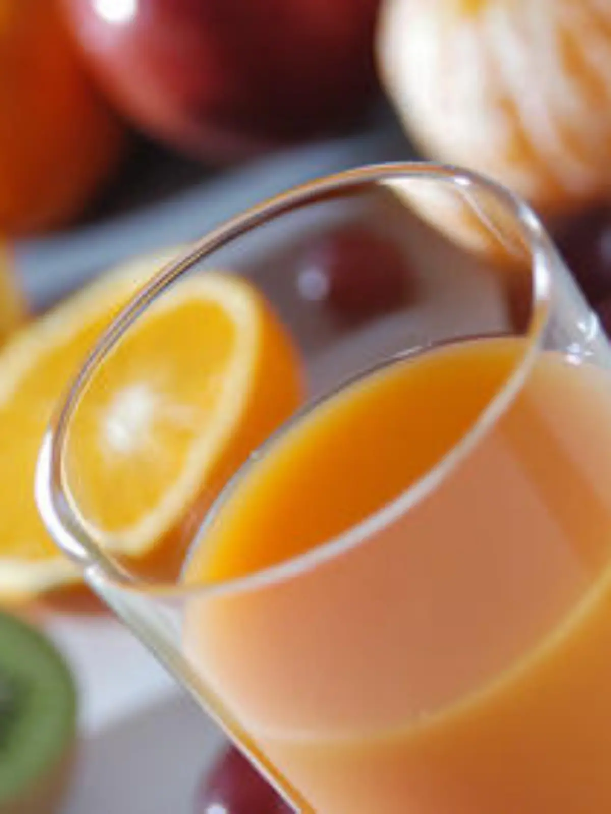 Vitamin, Saft, Multivitaminsaft, Glas, Obst, Kiwi, Orangen, Wellfood                       