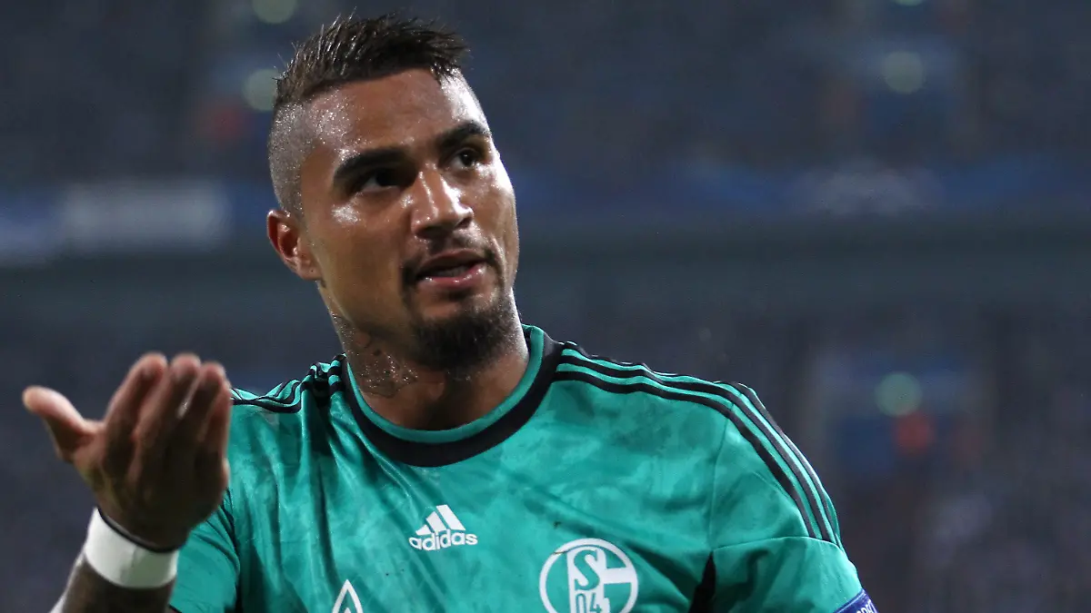 FILE - Schalke's Kevin-Prince Boateng reacts during the UEFA Champions League group E soccer match between FC Schalke 04 and Steaua Bucharest at Stadion Gelsenkirchen, Gelsenkirchen, Germany, 18 September 2013. Photo: Friso Gentsch/dpa (zu dpa-KORR: «Boateng wieder fit im Schalke-Training - Heldt sauer auf Hitzfeld» vom 29.10.2013) +++(c) dpa - Bildfunk+++