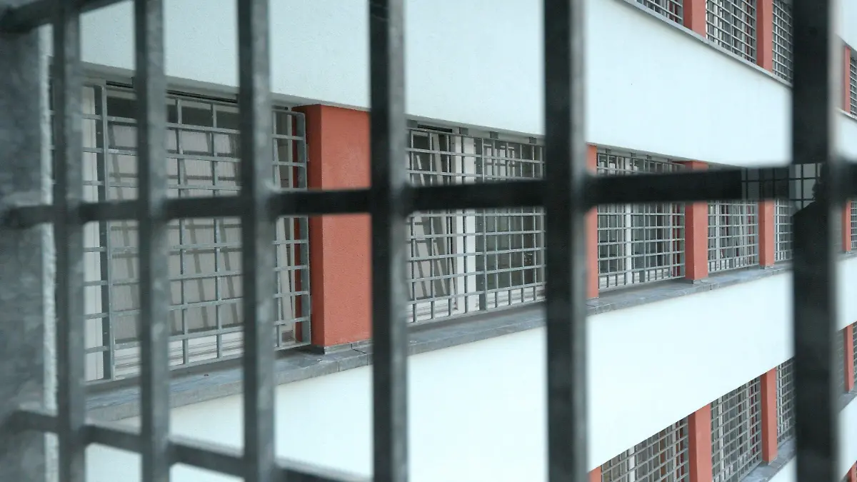 ARCHIV - Blick durch Fenstergitter in der Justizvollzugsanstalt (JVA) für Frauen in Chemnitz, aufgenommen am 03.05.2010. Foto: Peter Endig/dpa (zu lsn vom 09.12.2013) +++(c) dpa - Bildfunk+++