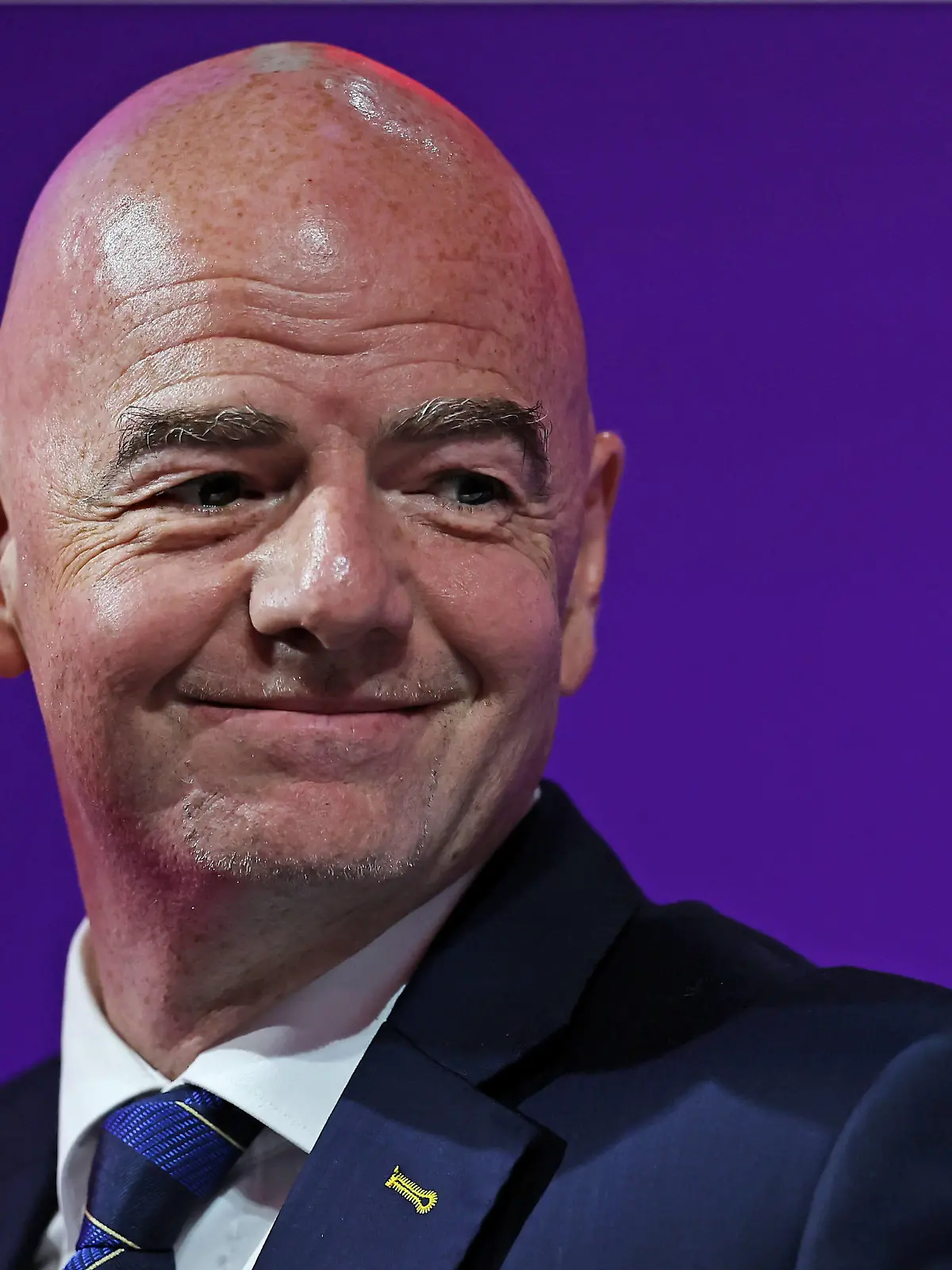 2022 FIFA World Cup, WM, Weltmeisterschaft, Fussball press conference, PK, Pressekonferenz before Final Games Dec 16th. Gianni Infantino, President of FIFA speaking to the press PUBLICATIONxNOTxINxUK ActionPlus12458515 HeulerxAndrey 