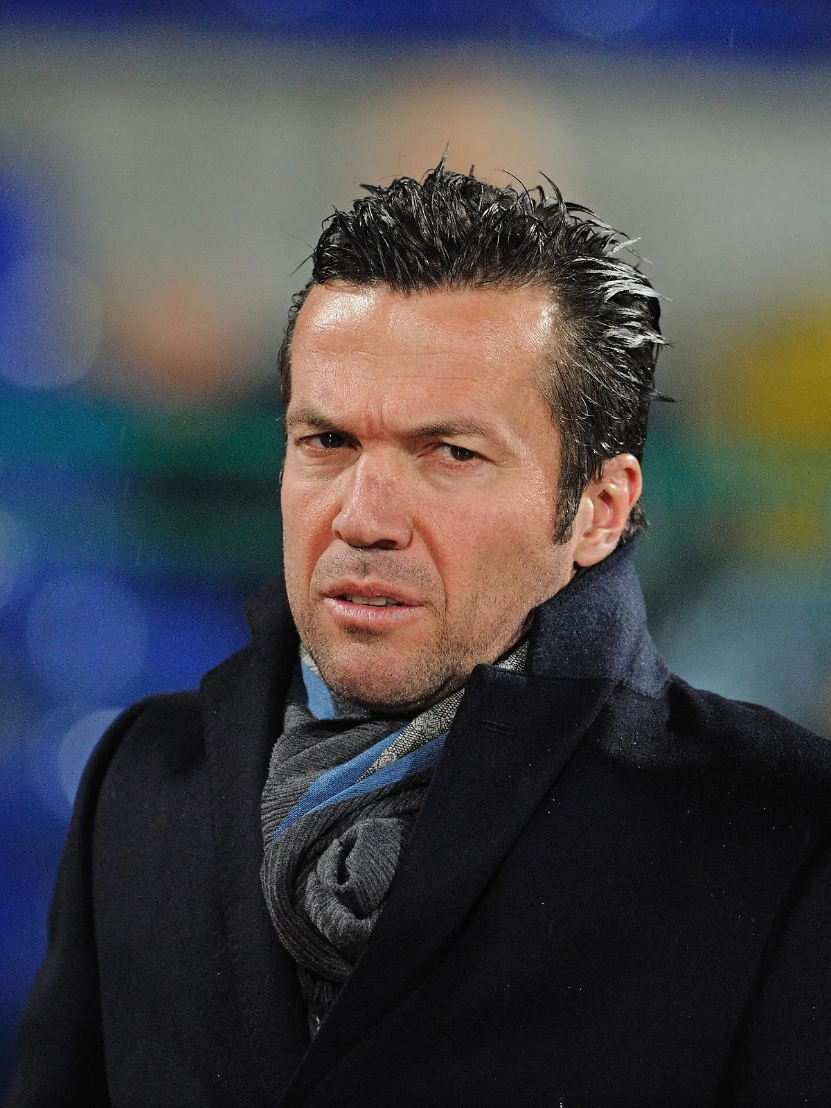 Bulgarian national soccer team head coach, German Lothar Matthaeus watches the friendly soccer match between Bulgaria and Serbia at the Vassil Levski Stadium in Sofia, Bulgaria 17 November 2010. EPA/VASSIL DONEV  +++(c) dpa - Bildfunk+++