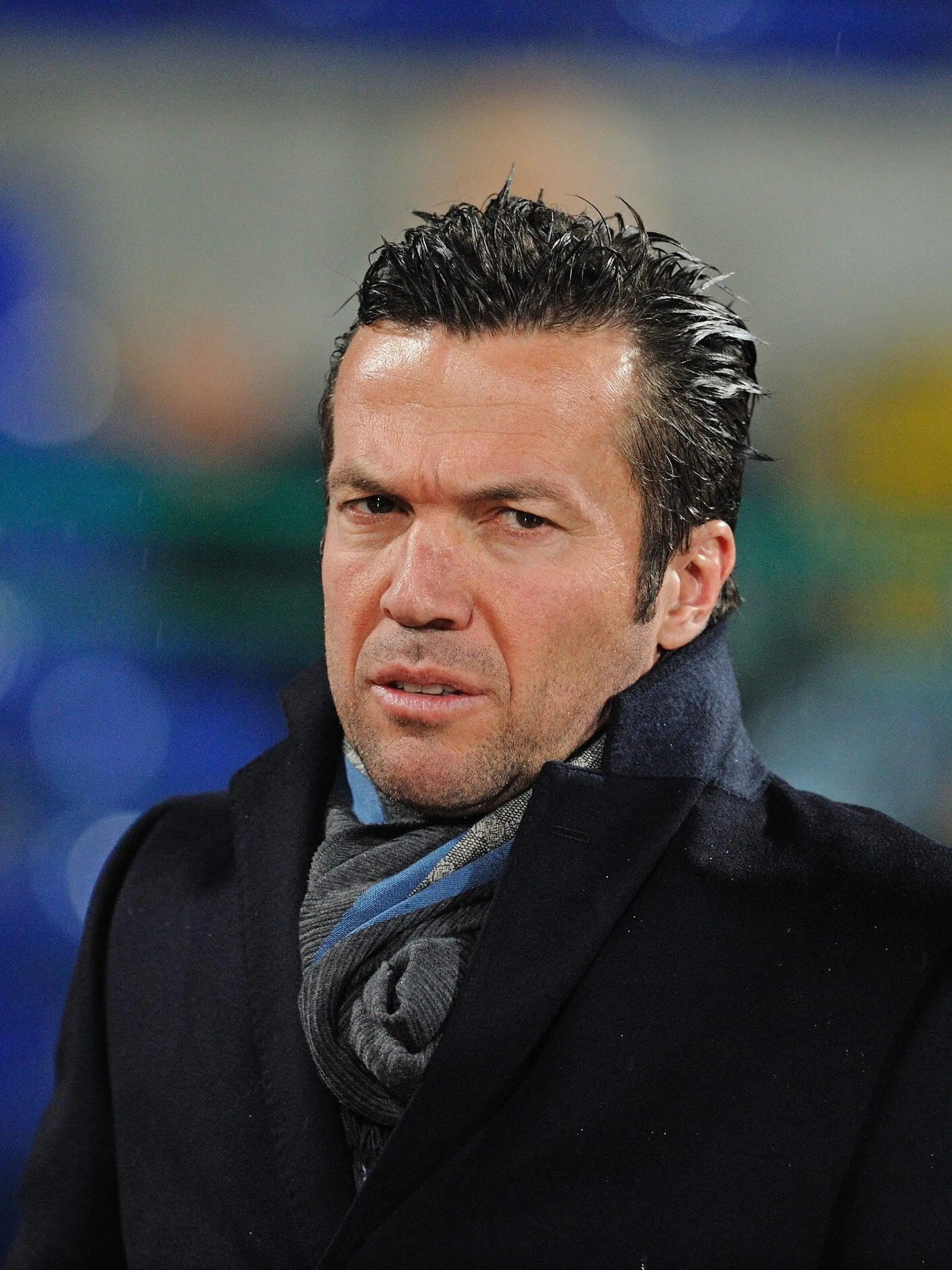 Bulgarian national soccer team head coach, German Lothar Matthaeus watches the friendly soccer match between Bulgaria and Serbia at the Vassil Levski Stadium in Sofia, Bulgaria 17 November 2010. EPA/VASSIL DONEV  +++(c) dpa - Bildfunk+++