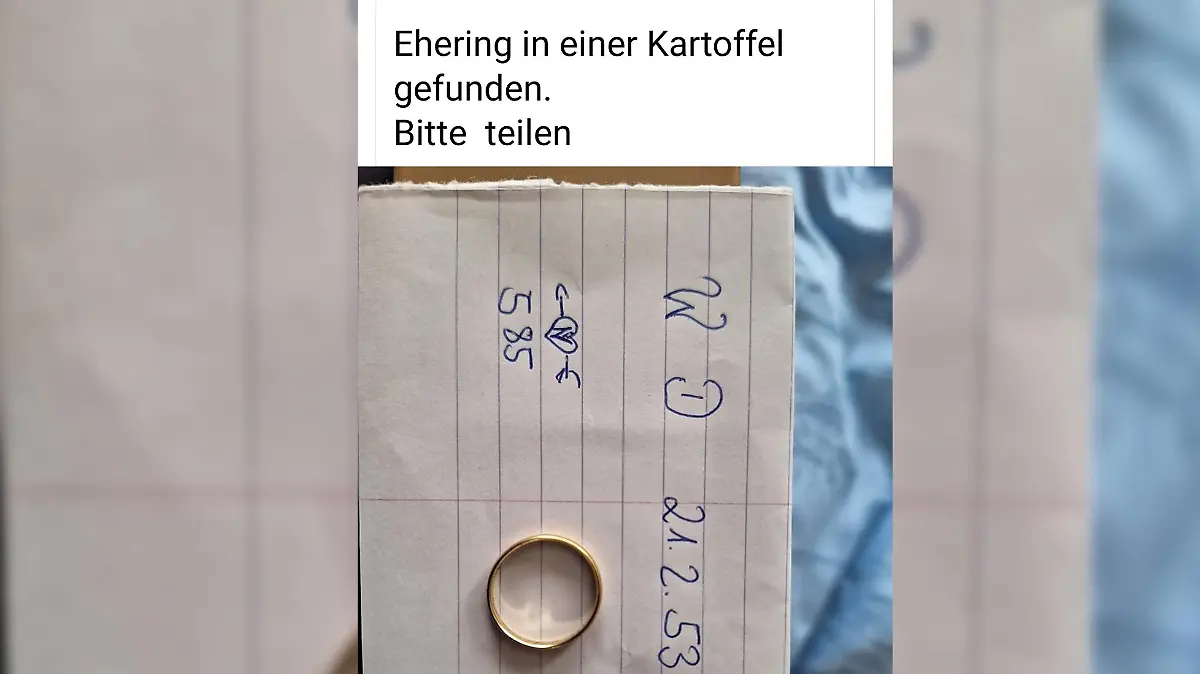 Dieser Aufruf soll bei der Suche des Besitzers des mysteriösen Rings helfen.