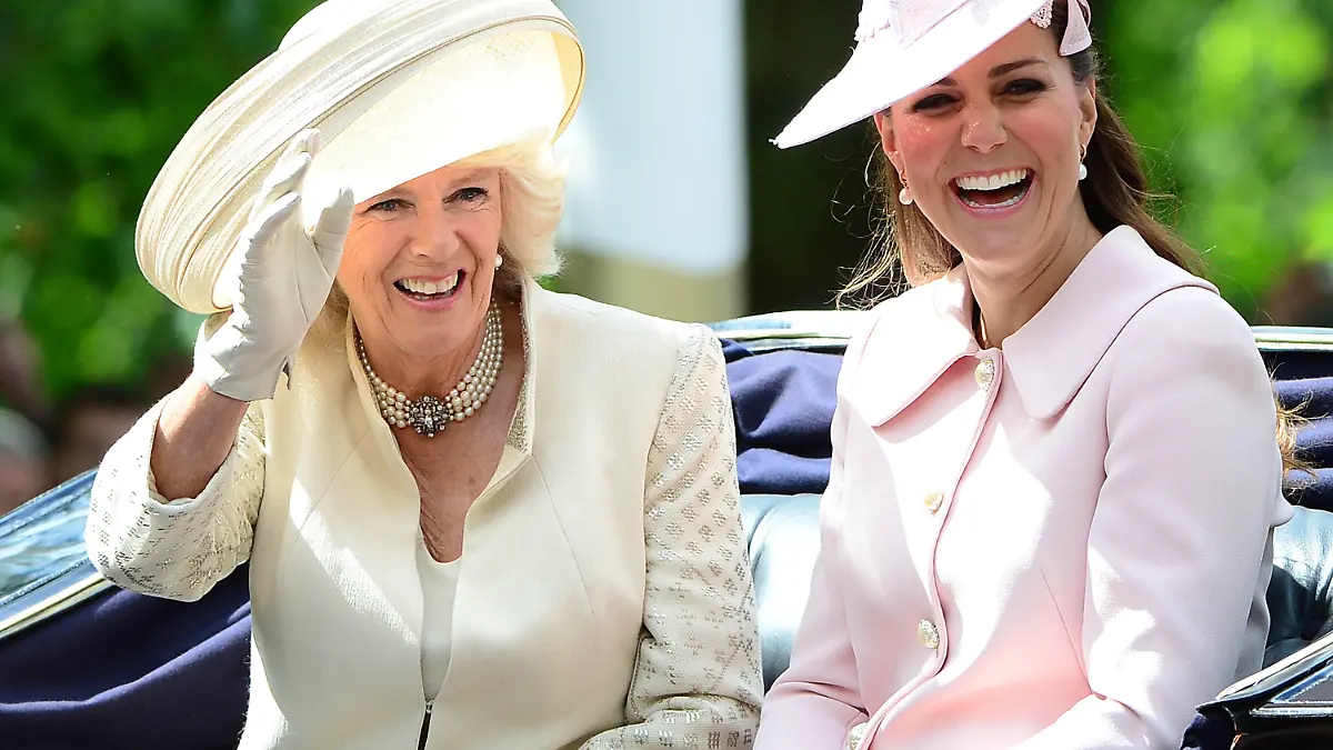 Members of the Royal Family attend The Queen's Birthday Parade: Trooping the Colour in London, UK, on the 15th June 2013.