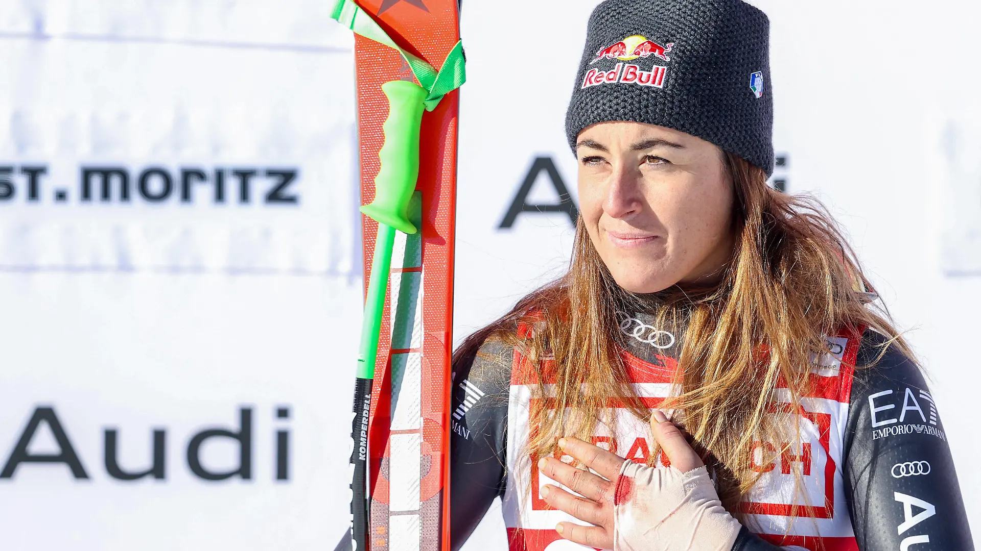  ALPINE SKIING - FIS WC St. Moritz SANKT MORITZ,SWITZERLAND,17.DEC.22 - ALPINE SKIING - FIS World Cup, downhill, ladies. Image shows Sofia Goggia ITA. PUBLICATIONxNOTxINxAUTxSUIxSWE GEPAxpictures/xHaraldxSteiner