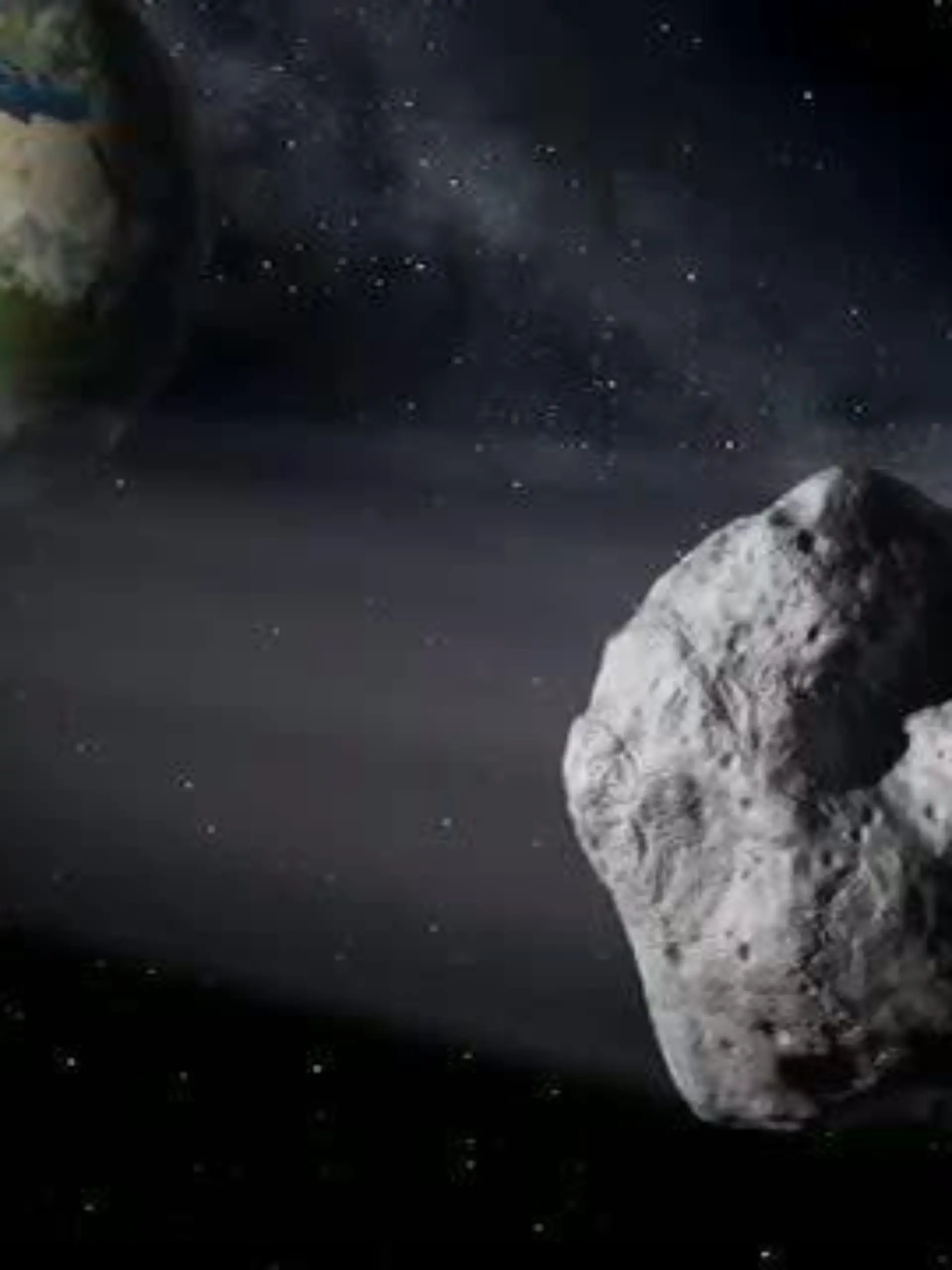 HANDOUT - Der Erde steht eine Rekordbegegnung mit einem Asteroiden bevor: Am 15. Februar 2013 wird der Asteroid 2012 DA14 knapp an der Erde vorbeischrammen, wie die US-Raumfahrtbehörde Nasa berichtet (undatierte Video-Illustration). Der Asteroid 2012 DA14 nähert sich bis auf knapp 28 000 Kilometer und kreuzt dabei sogar die Bahn zahlreicher Kommunikations- und Erdbeobachtungssatelliten. Eine Kollision schließt die Nasa aus. Foto: NASA /Science dpa  +++(c) dpa - Bildfunk+++