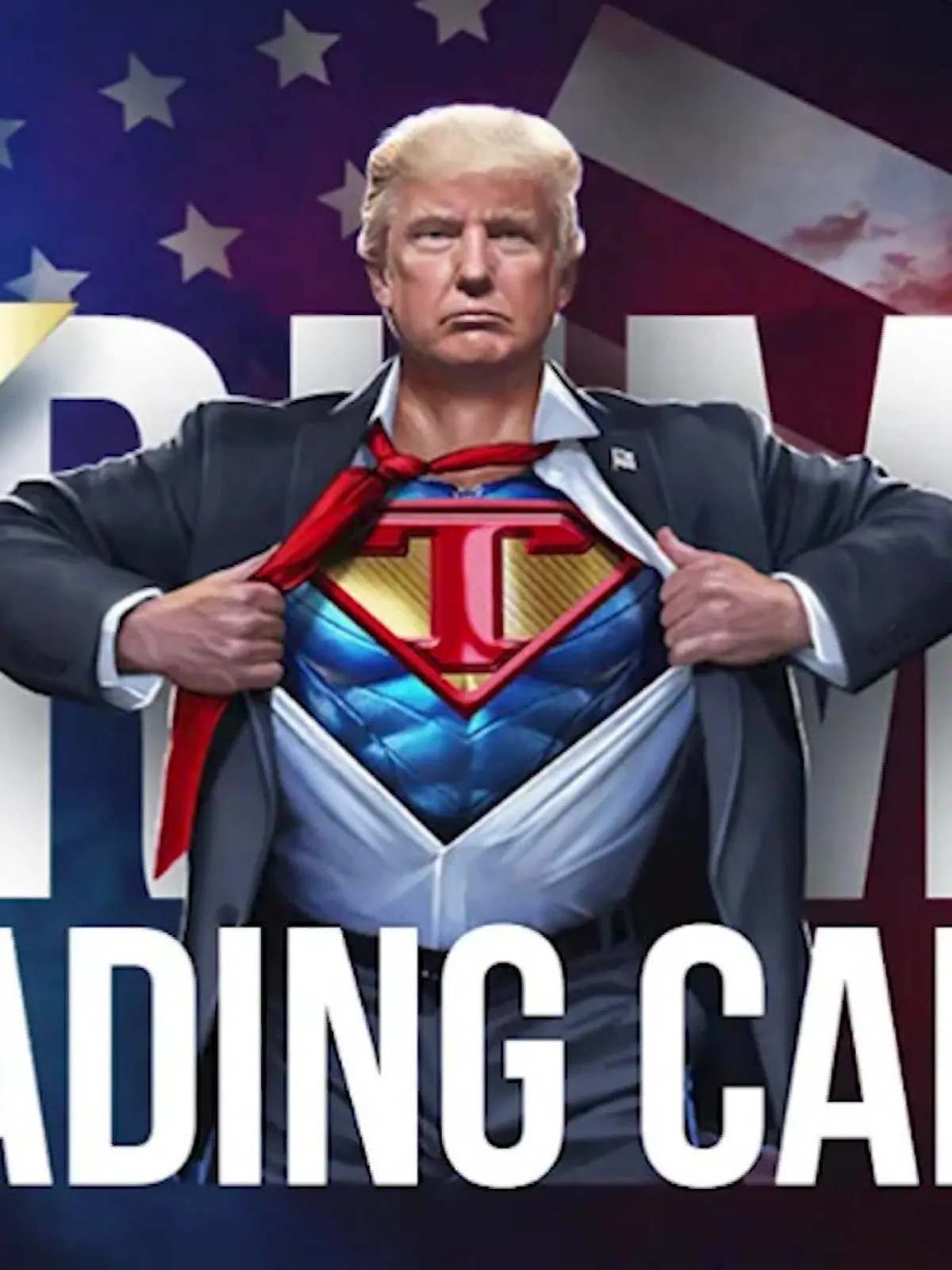 99 Dollar für eine Trump-Sammelkarte.