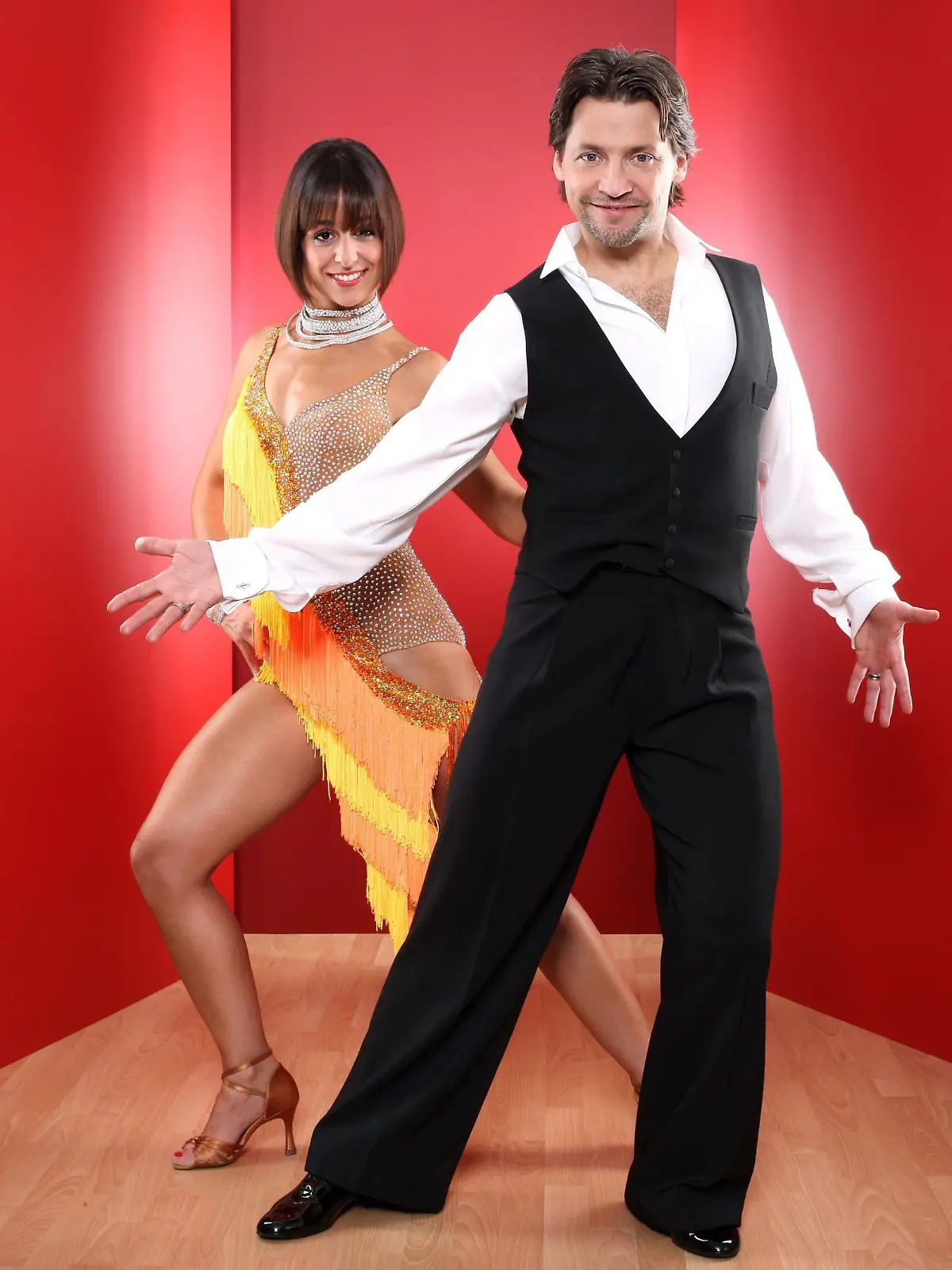 Schauspieler Patrick Bach (43) tanzt mit Profitänzerin Melissa Ortiz-Gomez (29)