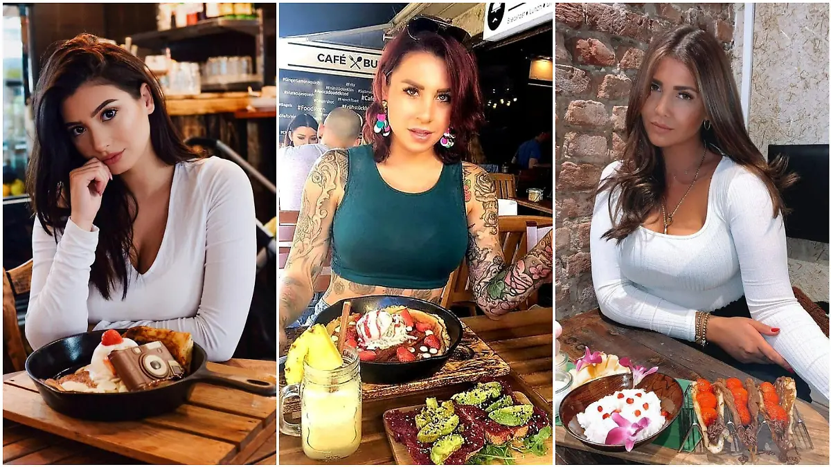 Influencer wie Paola Maria, Kate Merlan und Novalanalove, alias Farina Opoku, lassen es sich im Café Buur gut gehen.