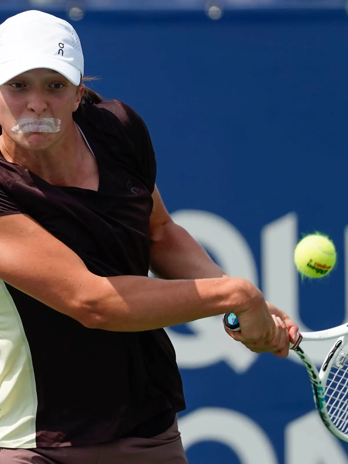 August 4, 2023, Montreal, Quebec, Canada: National Bank Open at IGA Stadium ,Montreal,Quebec,Canada on August-04-2023.Iga swiatek from poland during training at the WTA, Tennis Damen 1000 series national bank open tournament. Montreal Canada - ZUMAl128 20230804_zap_l128_005 Copyright: xPatricexLapointex