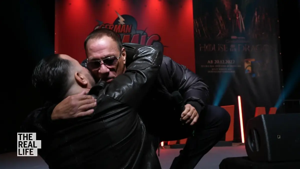 Cosimo und Jean-Claude Van Damme
