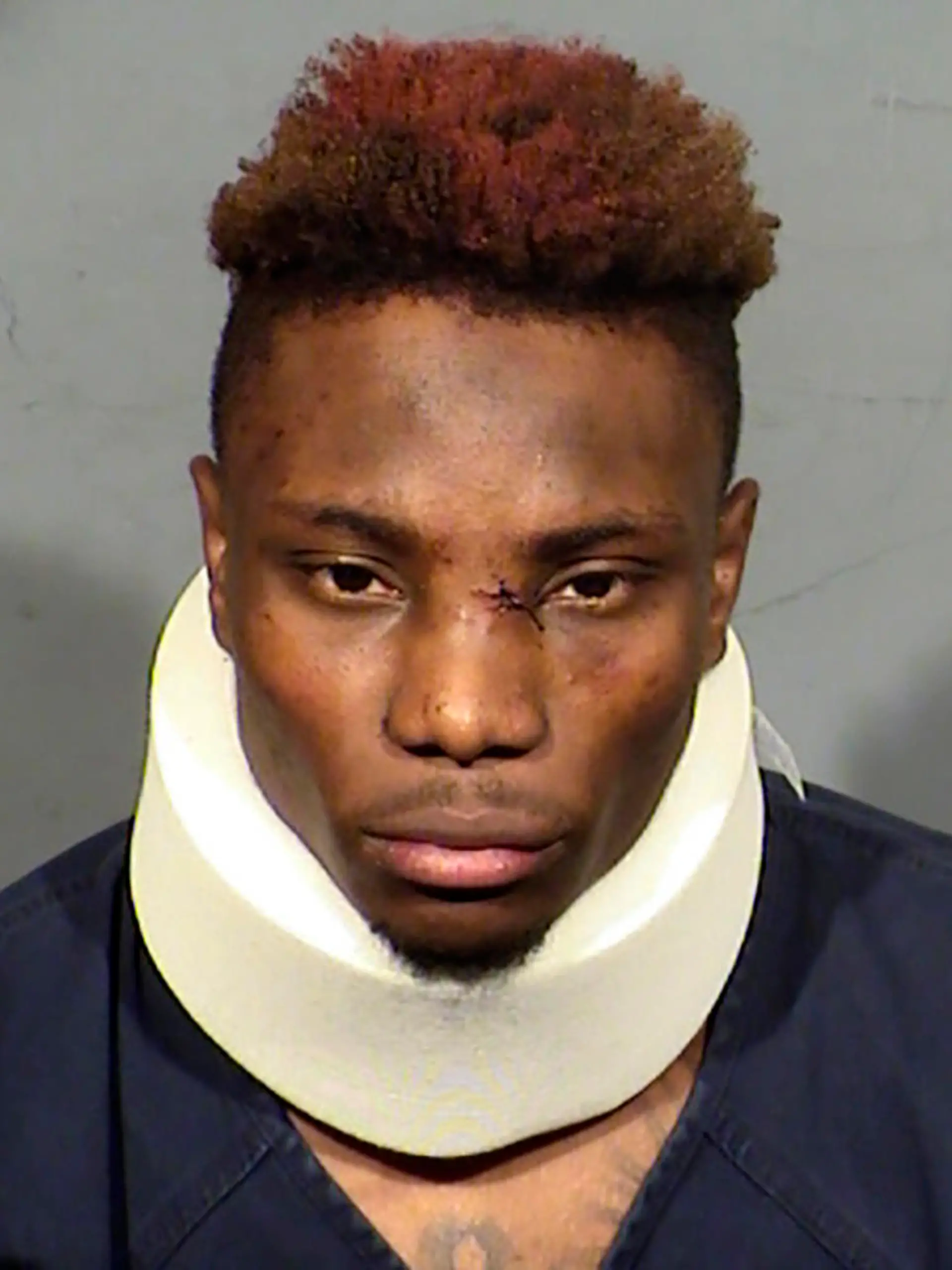 FILE - This booking photo provided by Las Vegas Metropolitan Police Department shows former Las Vegas Raiders wide receiver Henry Ruggs III following his arrest on Nov. 2, 2021. Ruggs told a judge Tuesday, May 2, 2023 he will admit that he drove drunk at speeds up to 156 mph, causing a fiery crash that killed a woman. The plea deal could send the 24-year-old first-round NFL draft pick to state prison for three to 10 years. (Clark County Detention Center via AP, File)