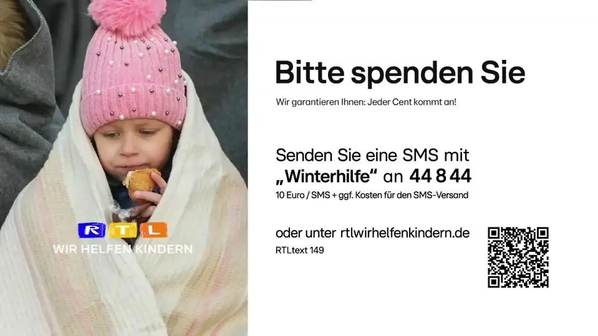 Die "Stiftung RTL - Wir helfen Kindern" startet Winterhilfe für die Ukraine