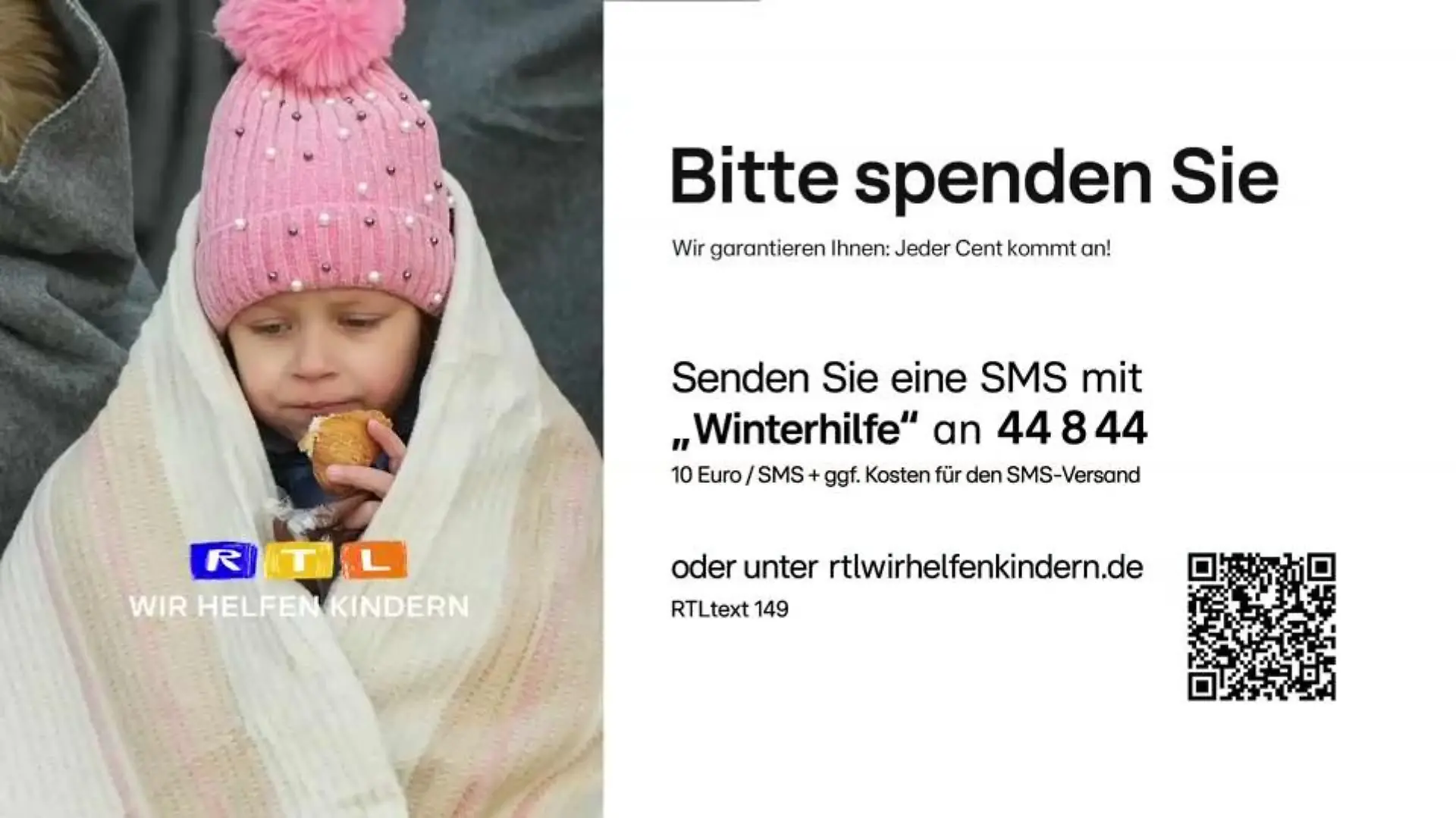 Die "Stiftung RTL - Wir helfen Kindern" startet Winterhilfe für die Ukraine