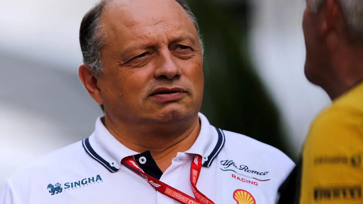 FILE PHOTO: Formula One F1 - Russian Grand Prix - Sochi Autodrom, Sochi, Russia - September 28, 2019   Alfa Romeo team principal Frederic Vasseur   REUTERS/Anton Vaganov/File Photo