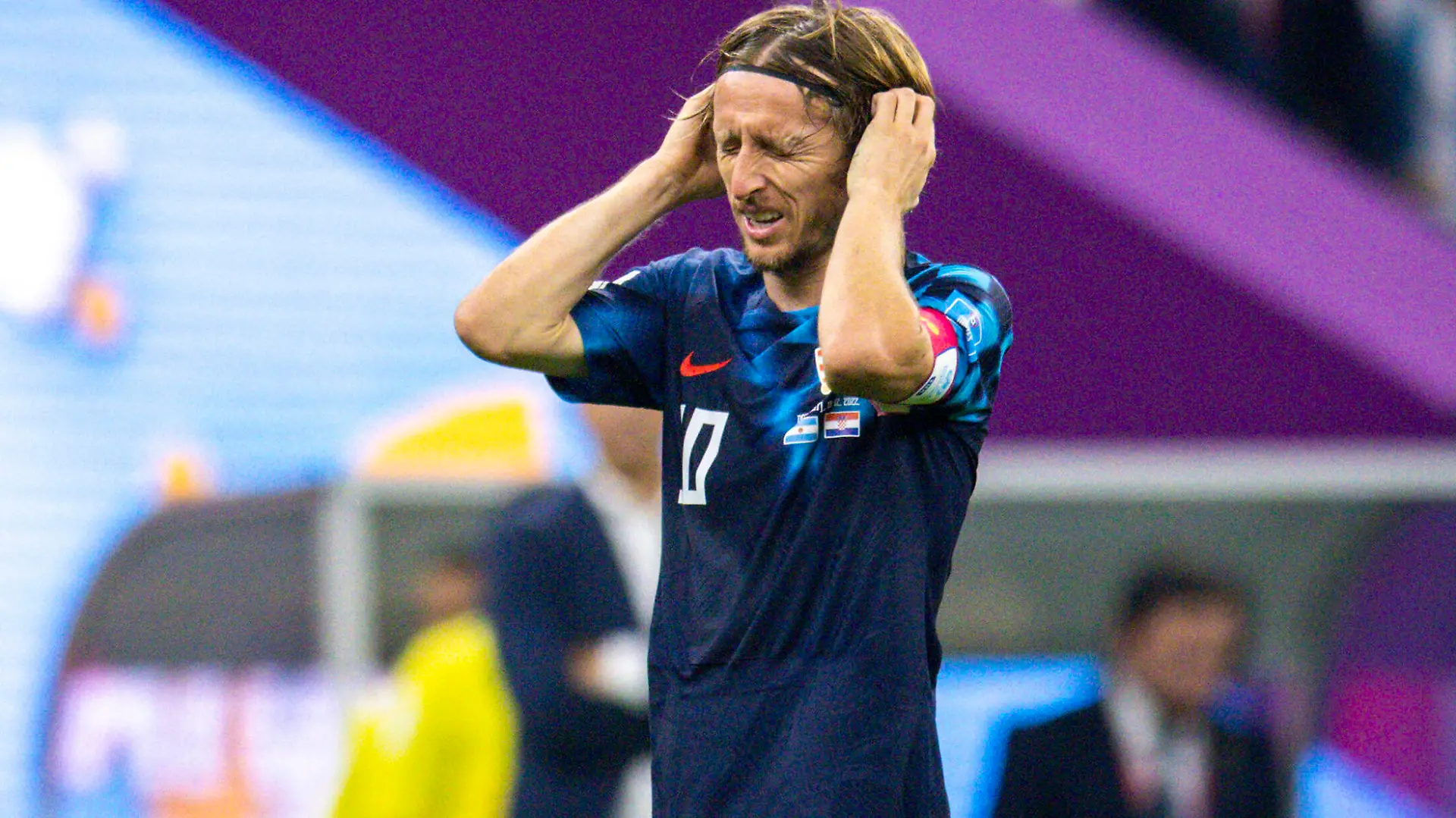 Doha, Qatar. 13th Dec, 2022. Luka Modric Kroatien Argentina - Croatia Argentinien - Kroatien World Cup 2022 in Qatar 13.12.2022 *** Doha, Qatar 13th Dec, 2022 Luka Modric Croatia Argentina Croatia World Cup 2022 in Qatar 13 12 2022 