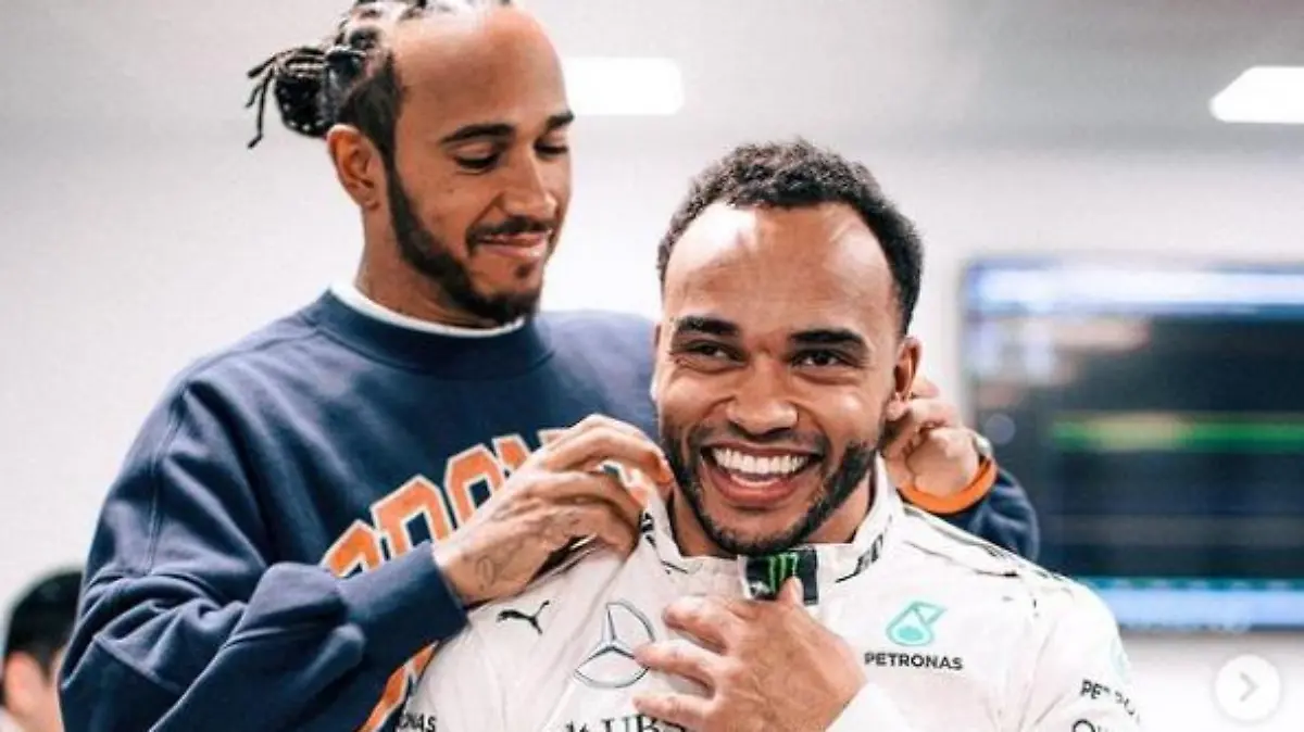 Ein Herz und eine Seele: Lewis Hamilton und sein Bruder Nicolas.