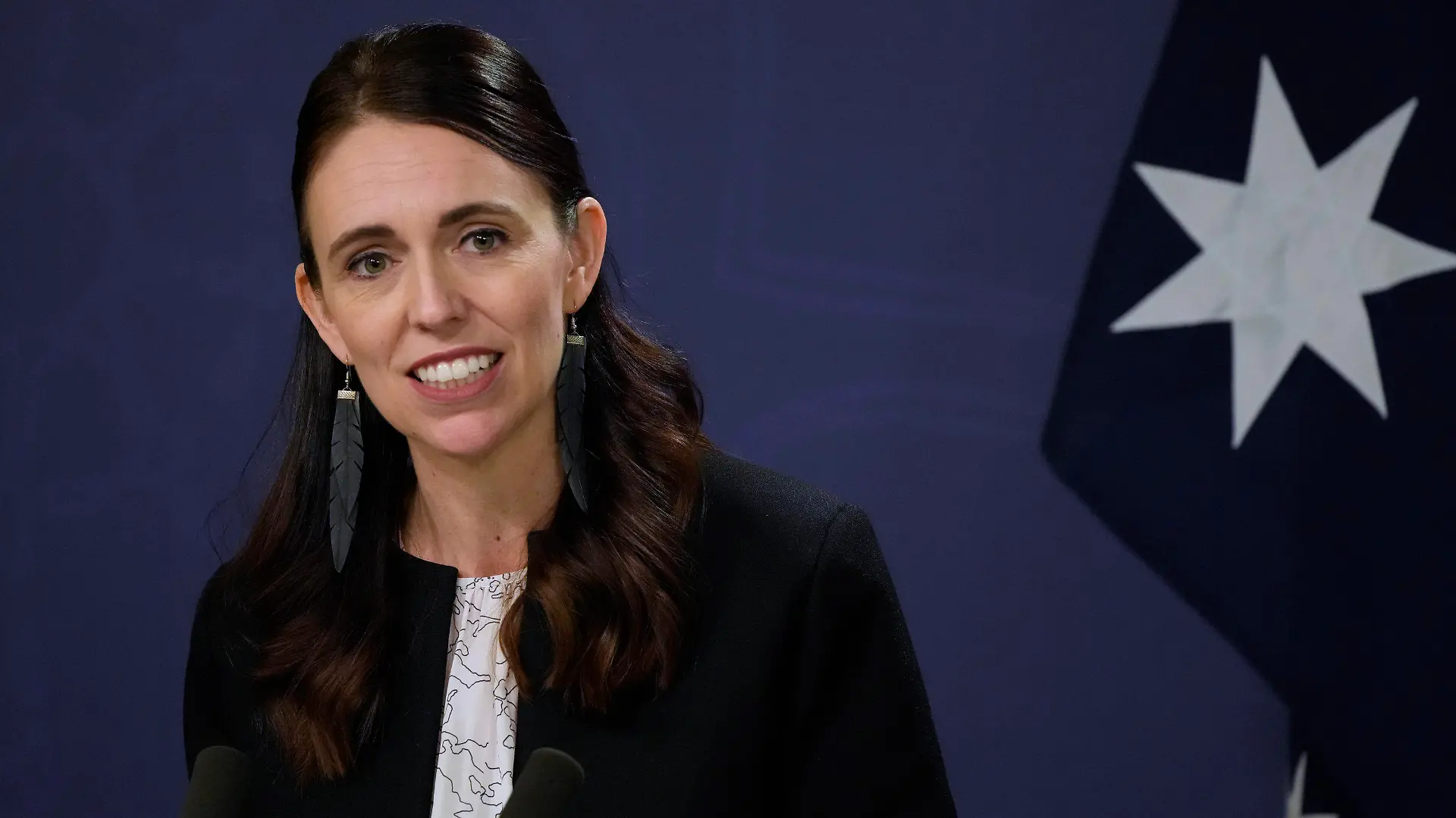 New Zealand Prime Minister Jacinda Ardern speaks during a joint press conference with Australia's Prime Minister Anthony Albanese in Sydney, Australia, Friday, July 8, 2022. Ardern was caught on a hot mic Tuesday, Dec. 13, 2022, using a vulgarity against a rival politician in a rare misstep for a leader known for her skill at debating and calm, measured responses. (AP Photo/Rick Rycroft, File)