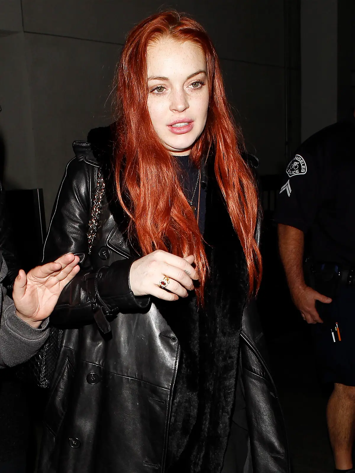 Lindsay Lohan arriving at LAX from NY for another court appearance.