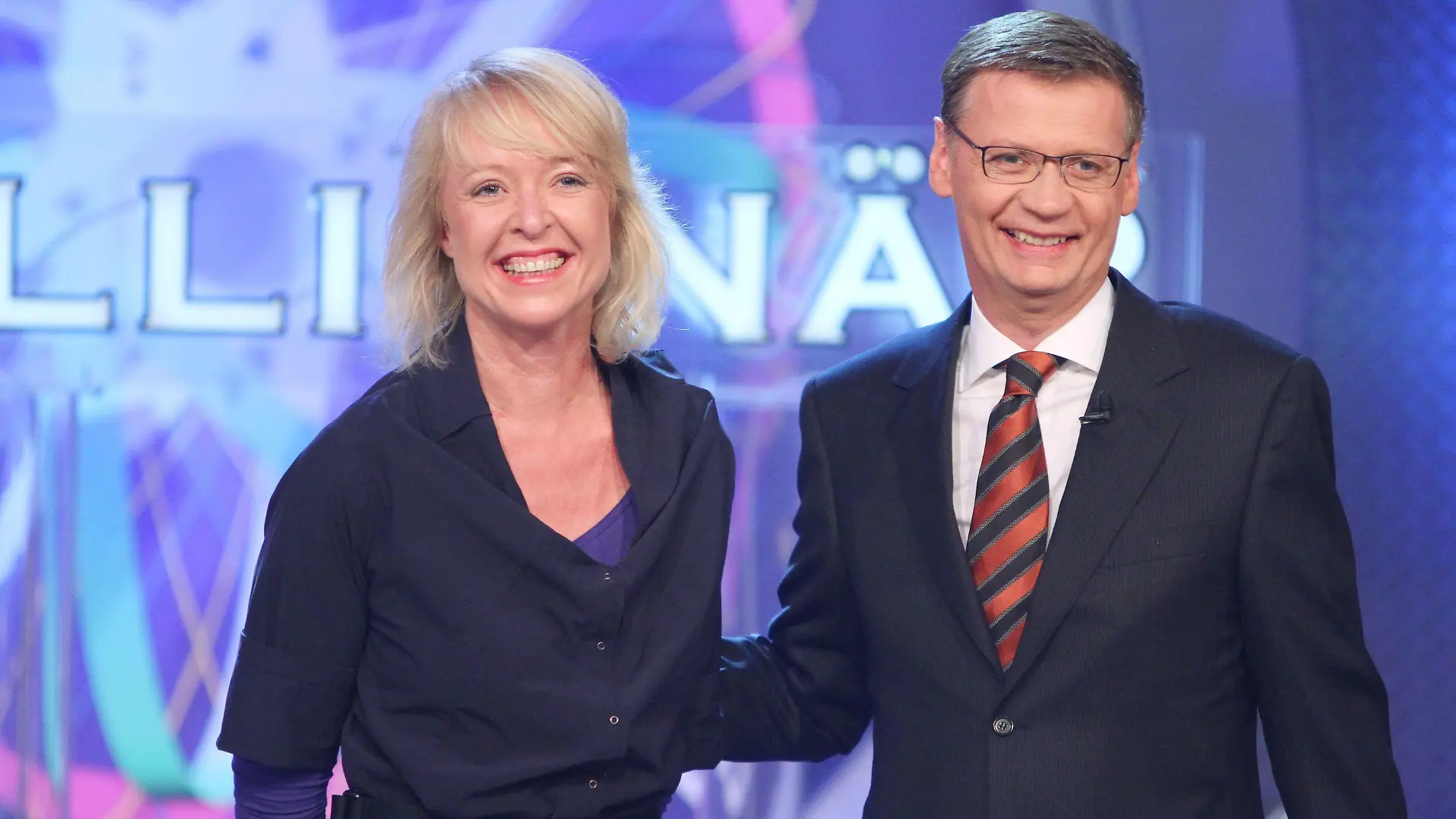 Günther Jauch mit Meike Winnemuth aus Hamburg