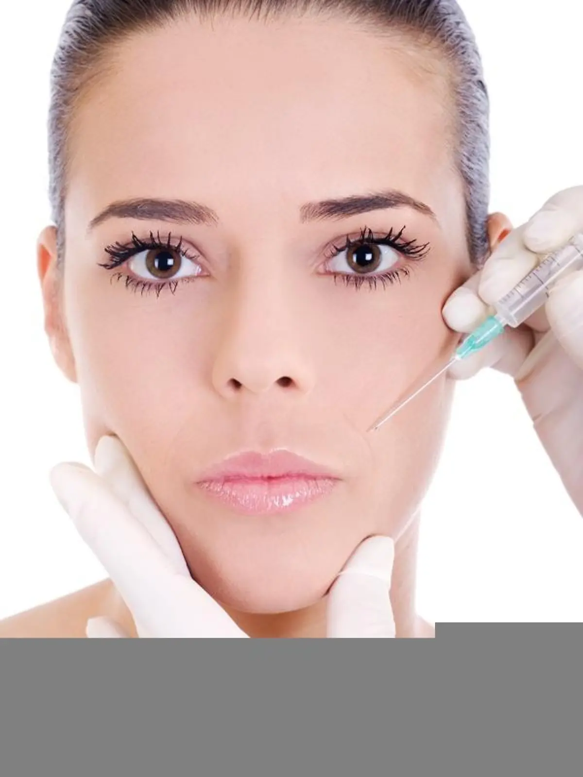 cosmetic treatment with botox injection